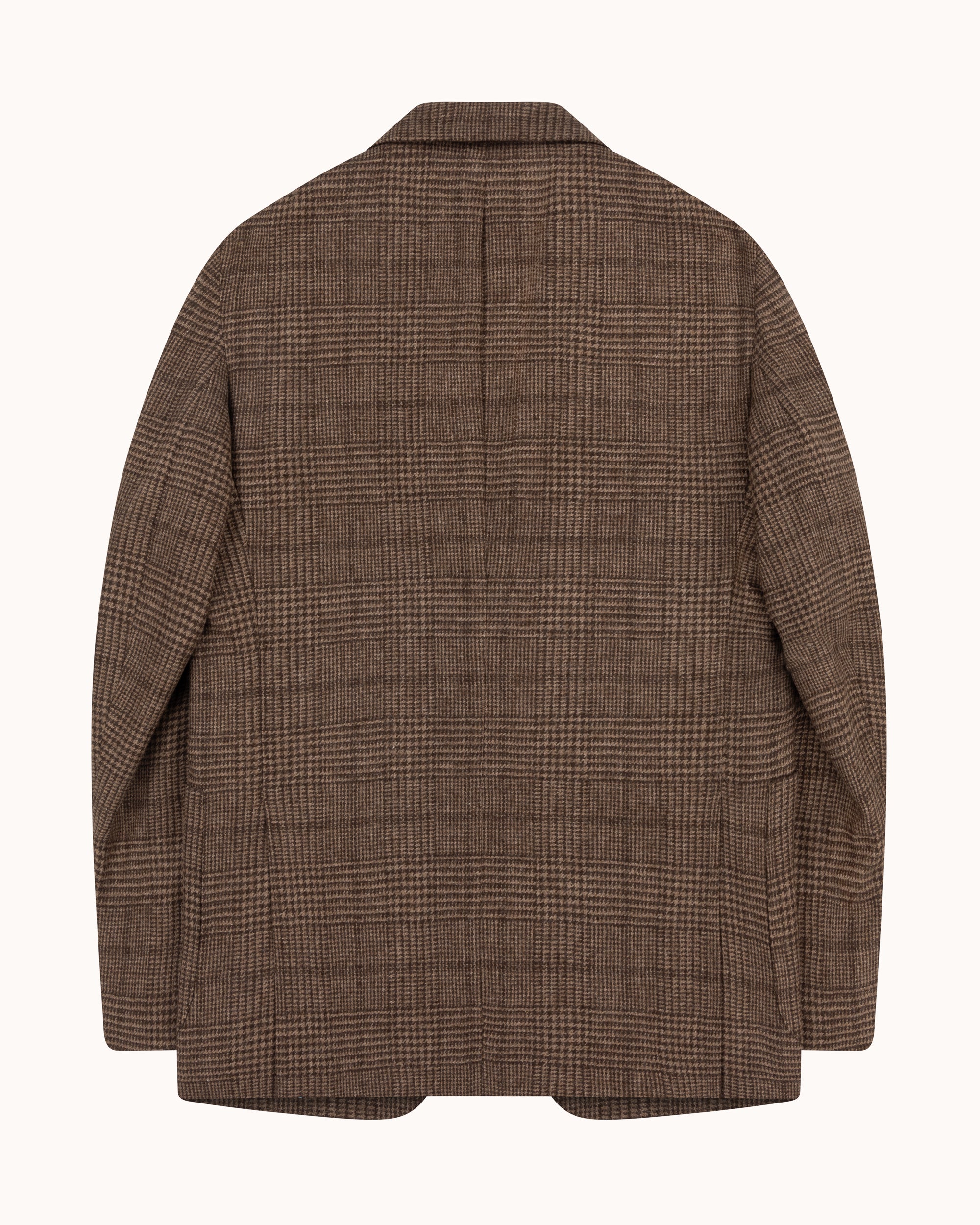 Sport Jacket -  Brown Glen Check Wool Cashmere