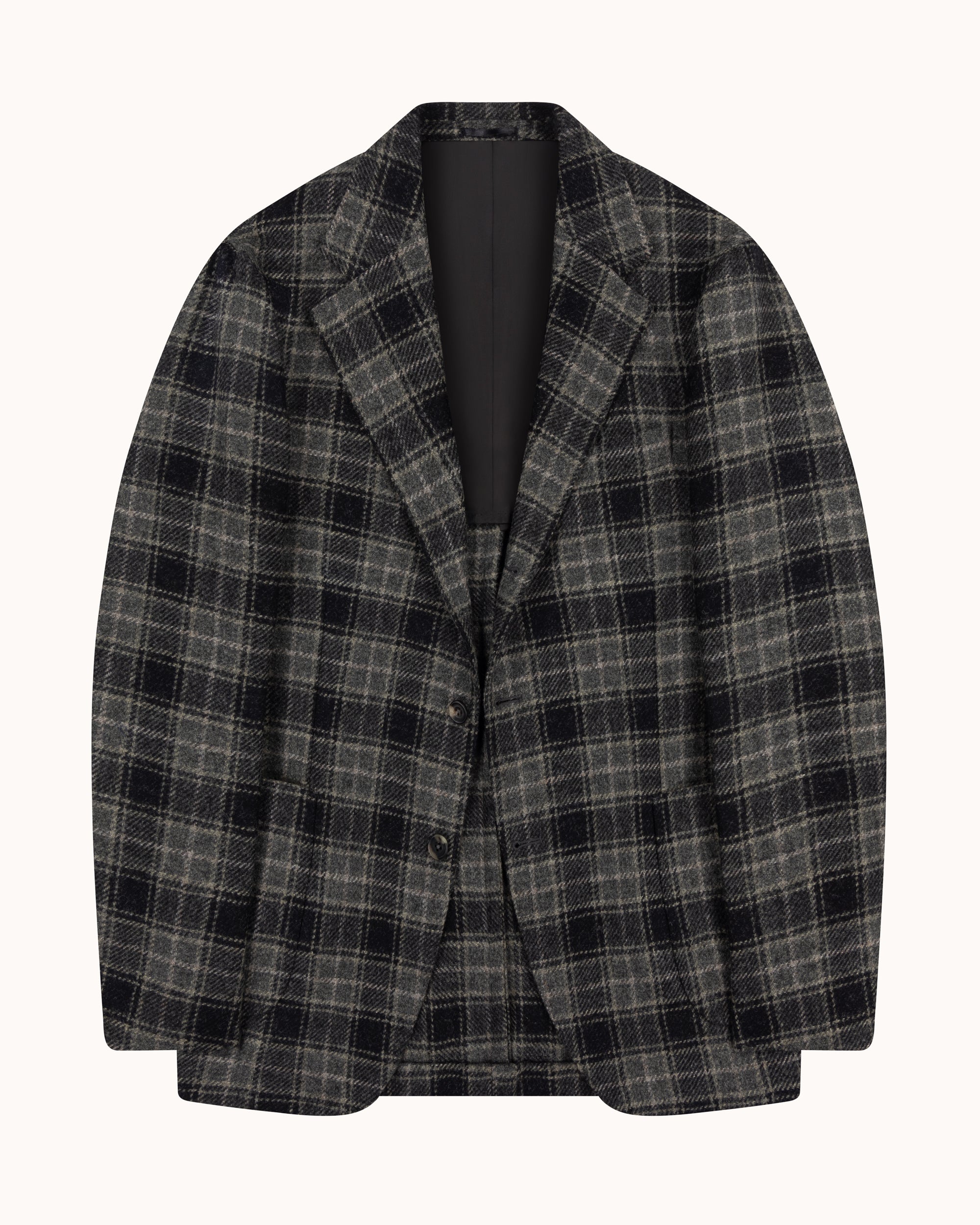 Sport Jacket - Grey Multi Check Wool