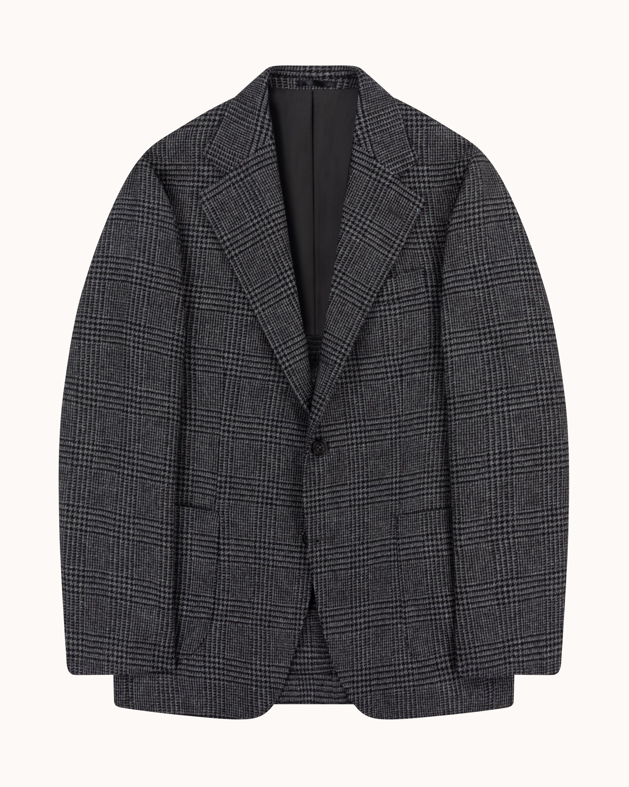 Sport Jacket - Grey Glen Check Merino Wool