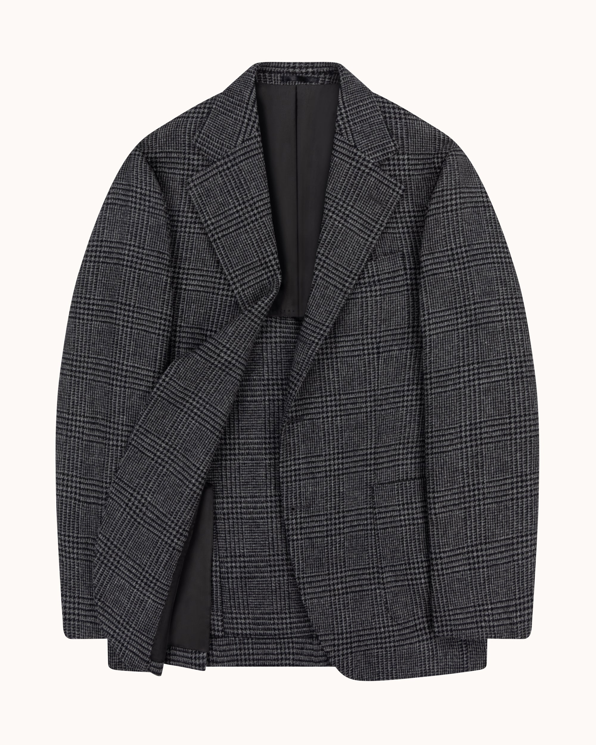 Sport Jacket - Grey Glen Check Merino Wool