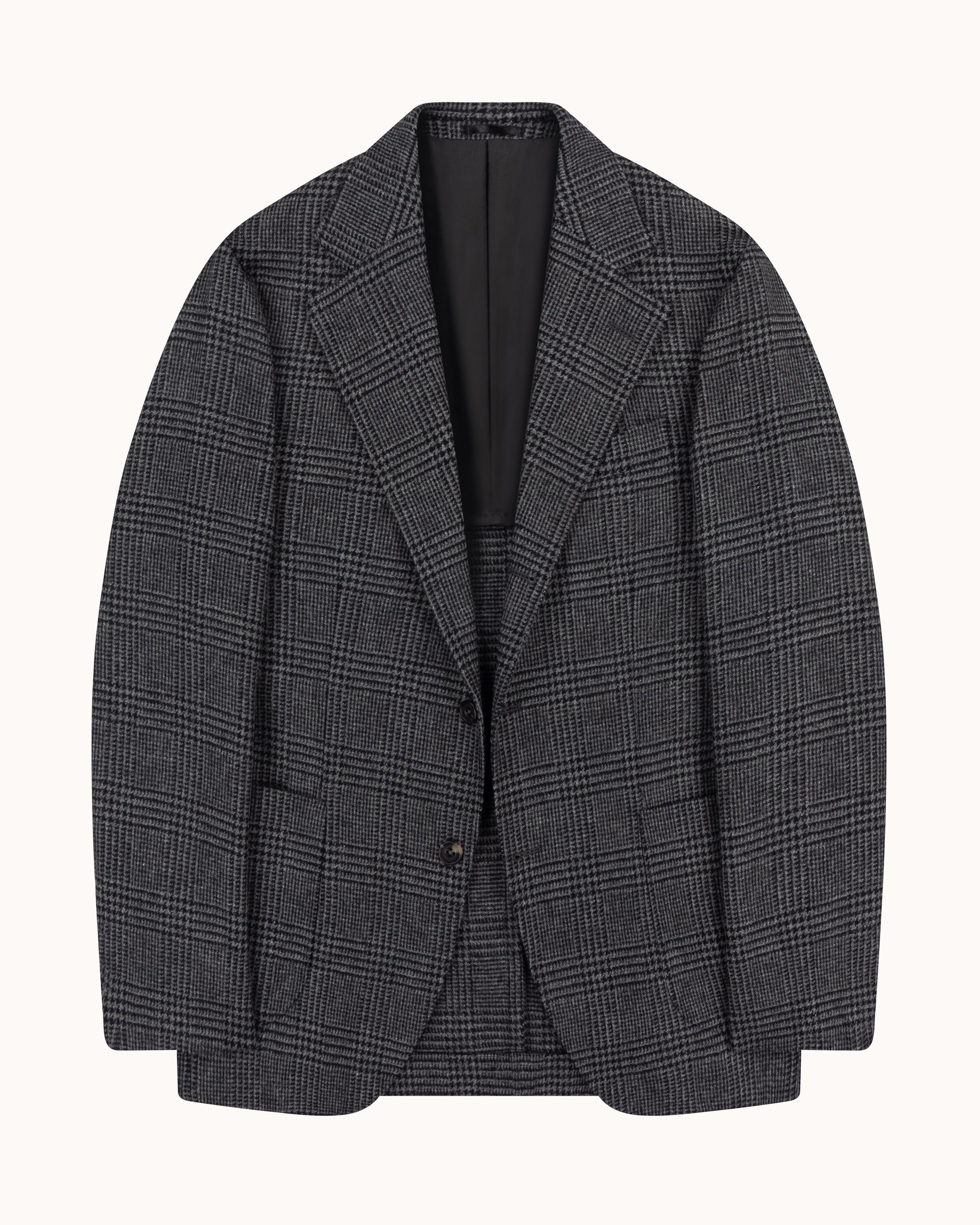 Sport Jacket - Grey Glen Check Merino Wool
