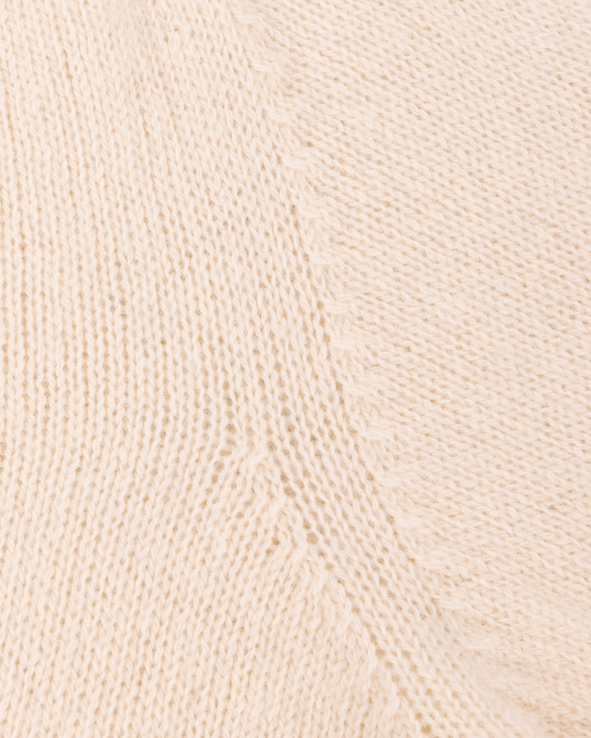 Shetland Wool Crew Neck Sweater - Vanilla