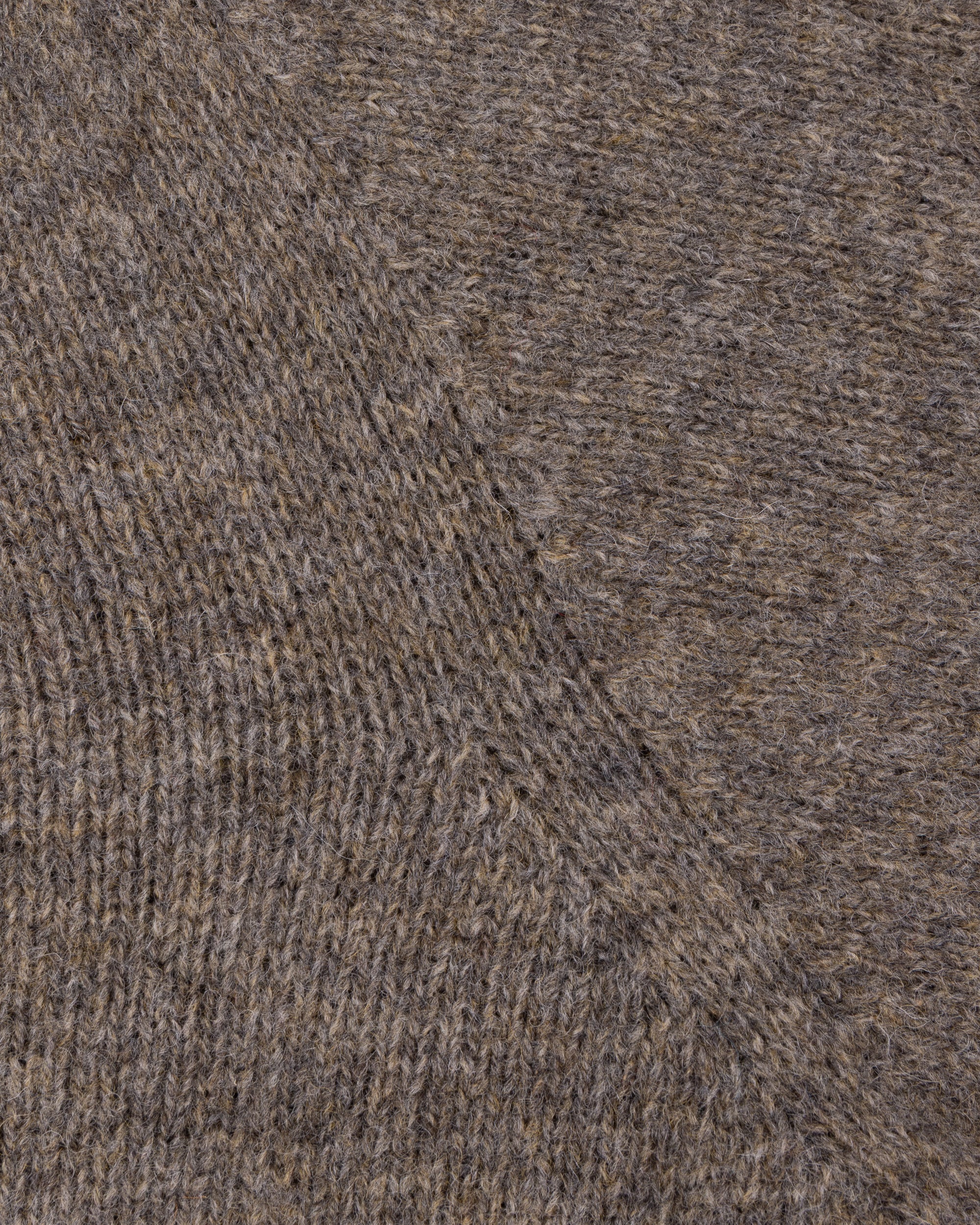 Shetland Wool Crew Neck Sweater - Fossil