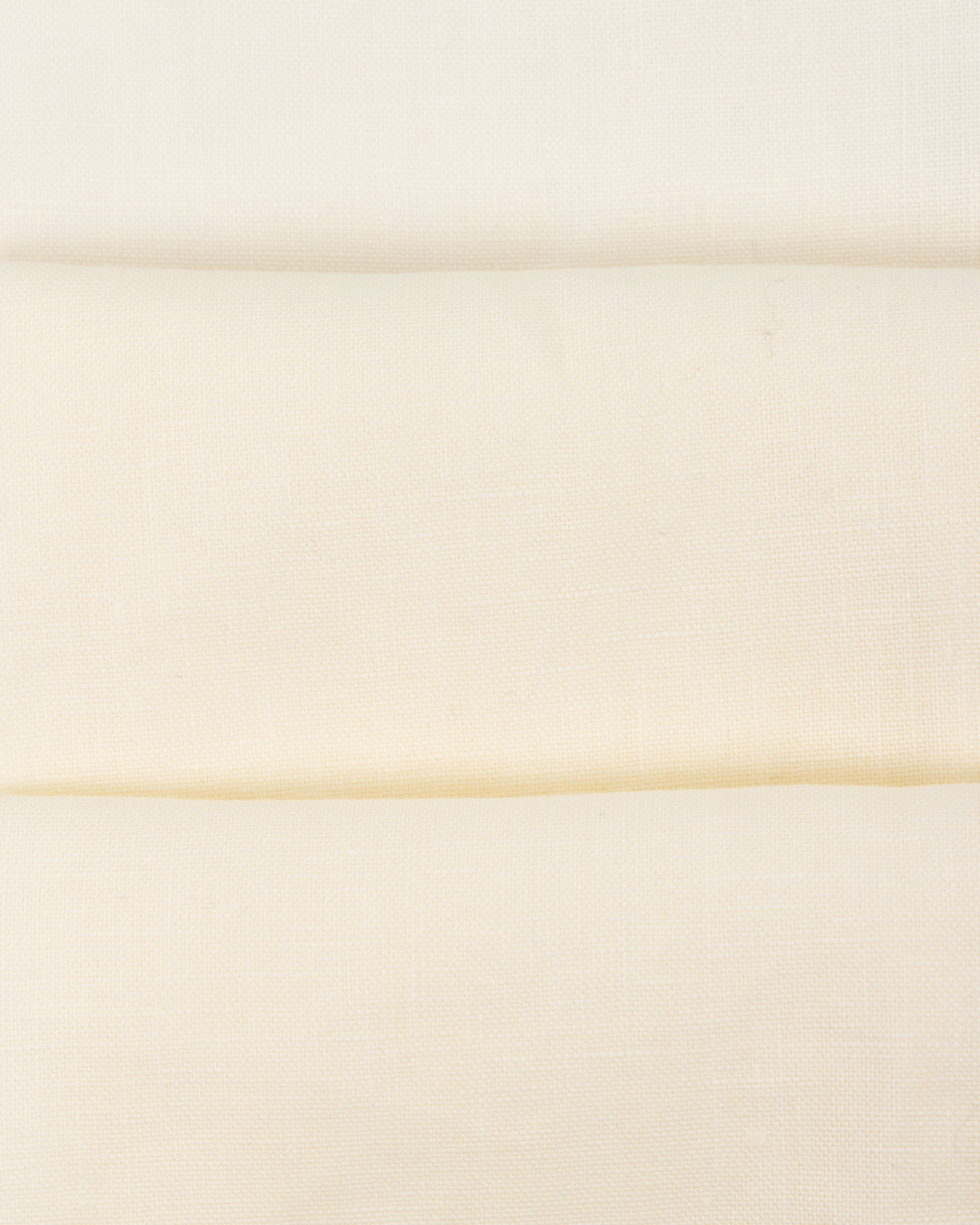 Casual Relaxed Pleated Trouser - Cream Linen