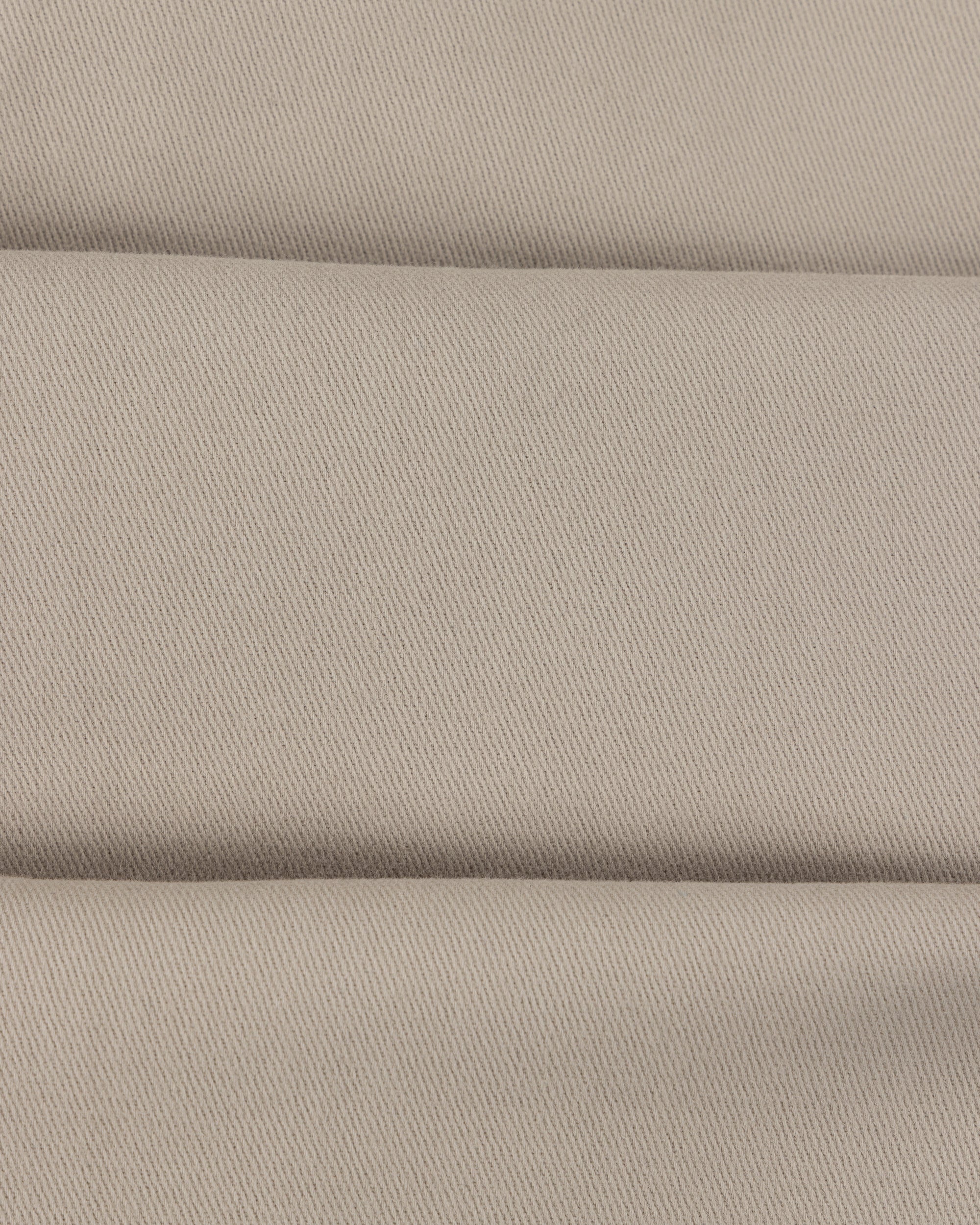 Casual Relaxed Pleated Trouser - Stone Brushed Cotton