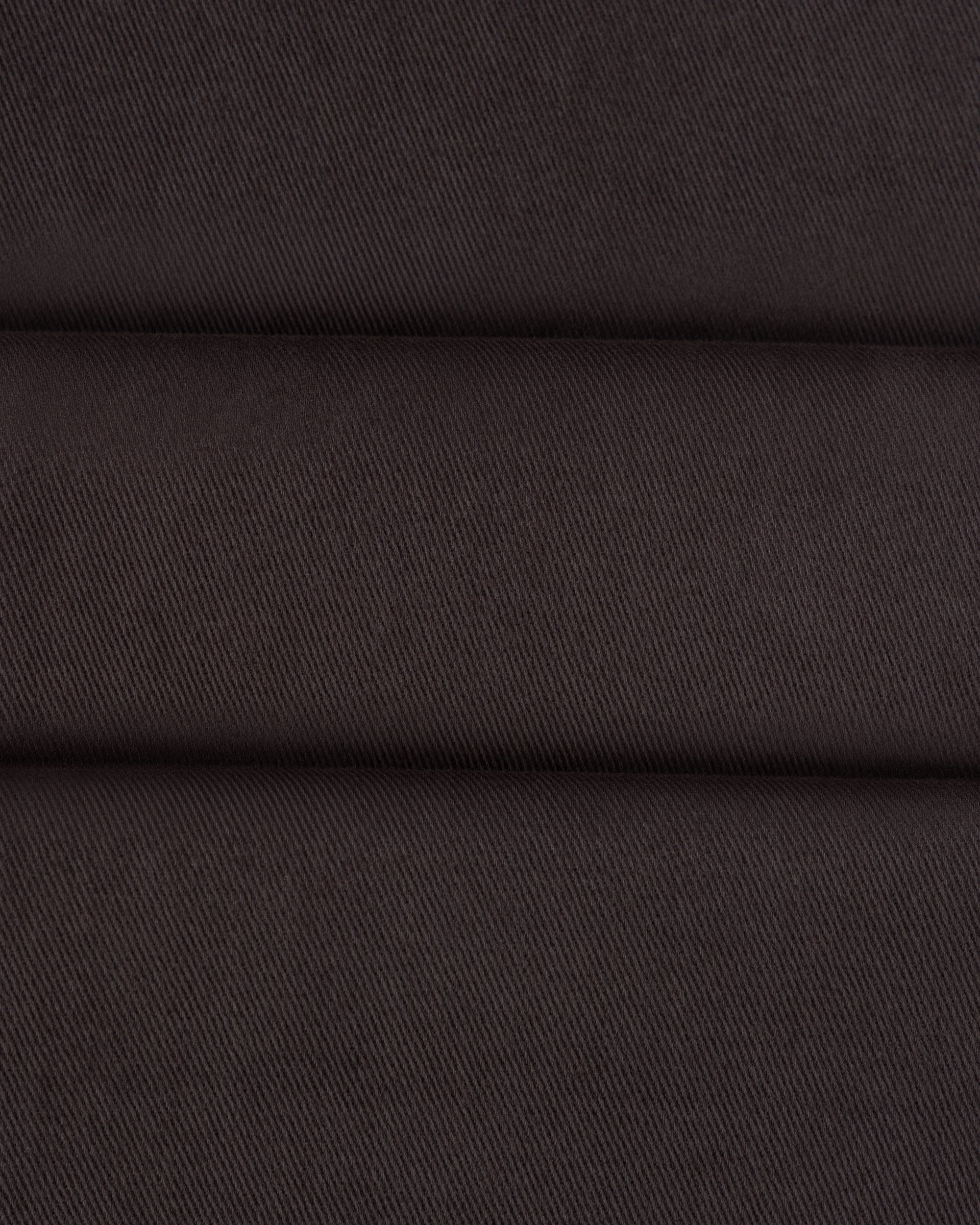 Casual Relaxed Pleated Trouser - Anthracite Brushed Cotton