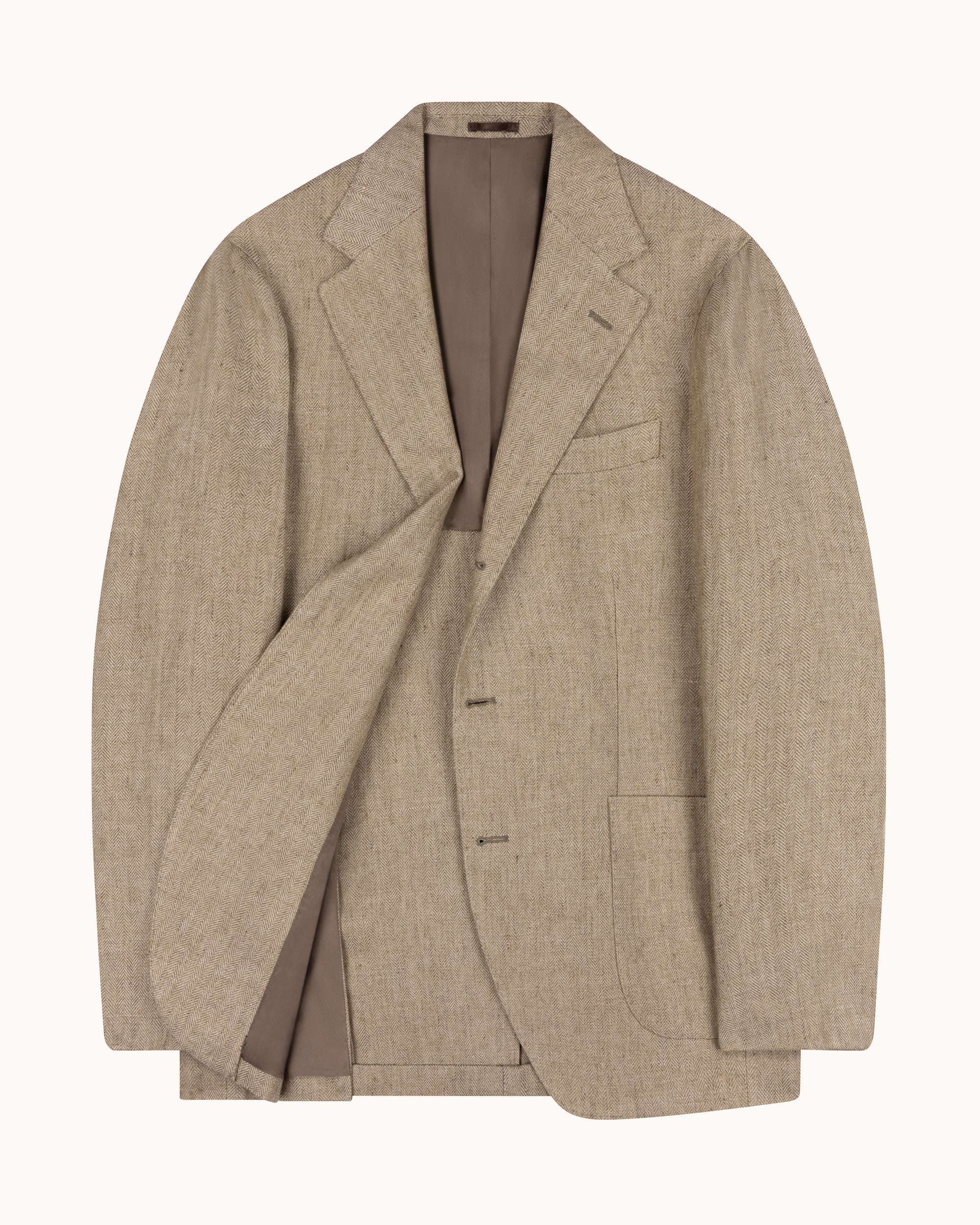 Sport Jacket - Straw Herringbone Linen