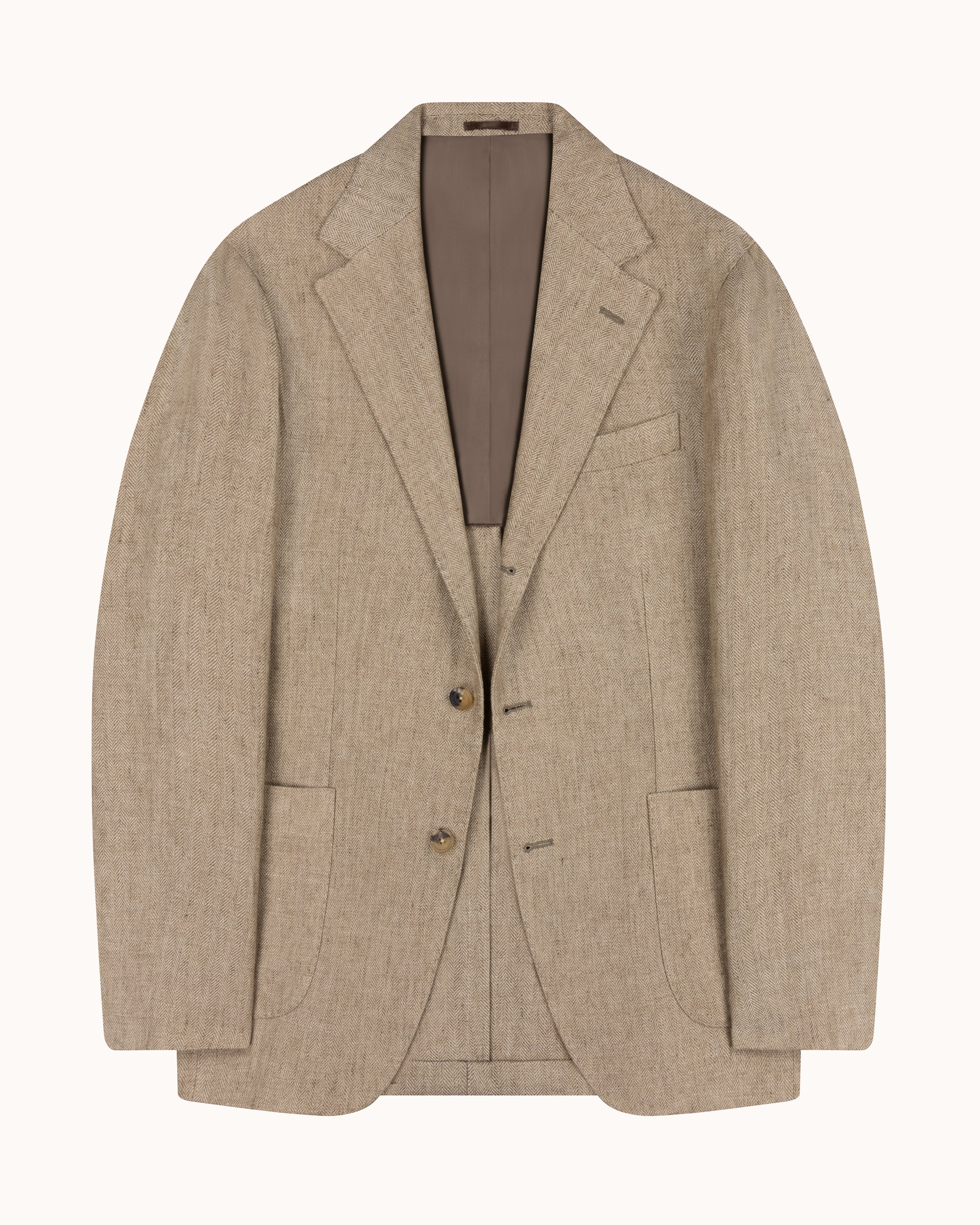 Sport Jacket - Straw Herringbone Linen
