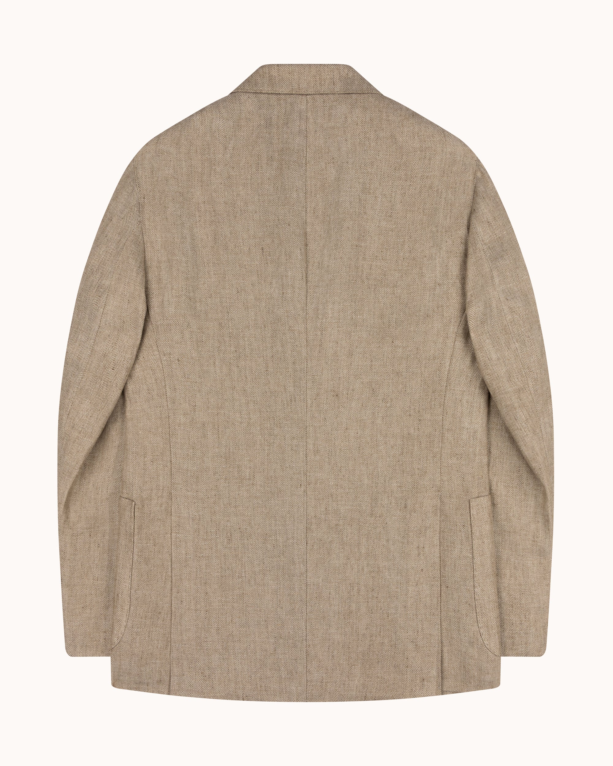 Sport Jacket - Straw Herringbone Linen