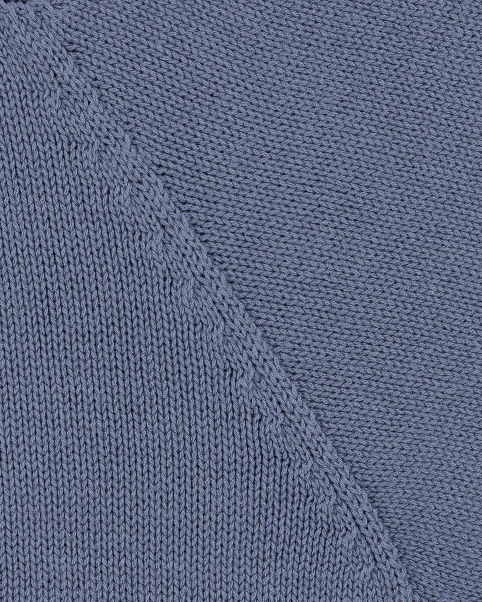 Cotton Crew Neck Sweater - Dusty Blue