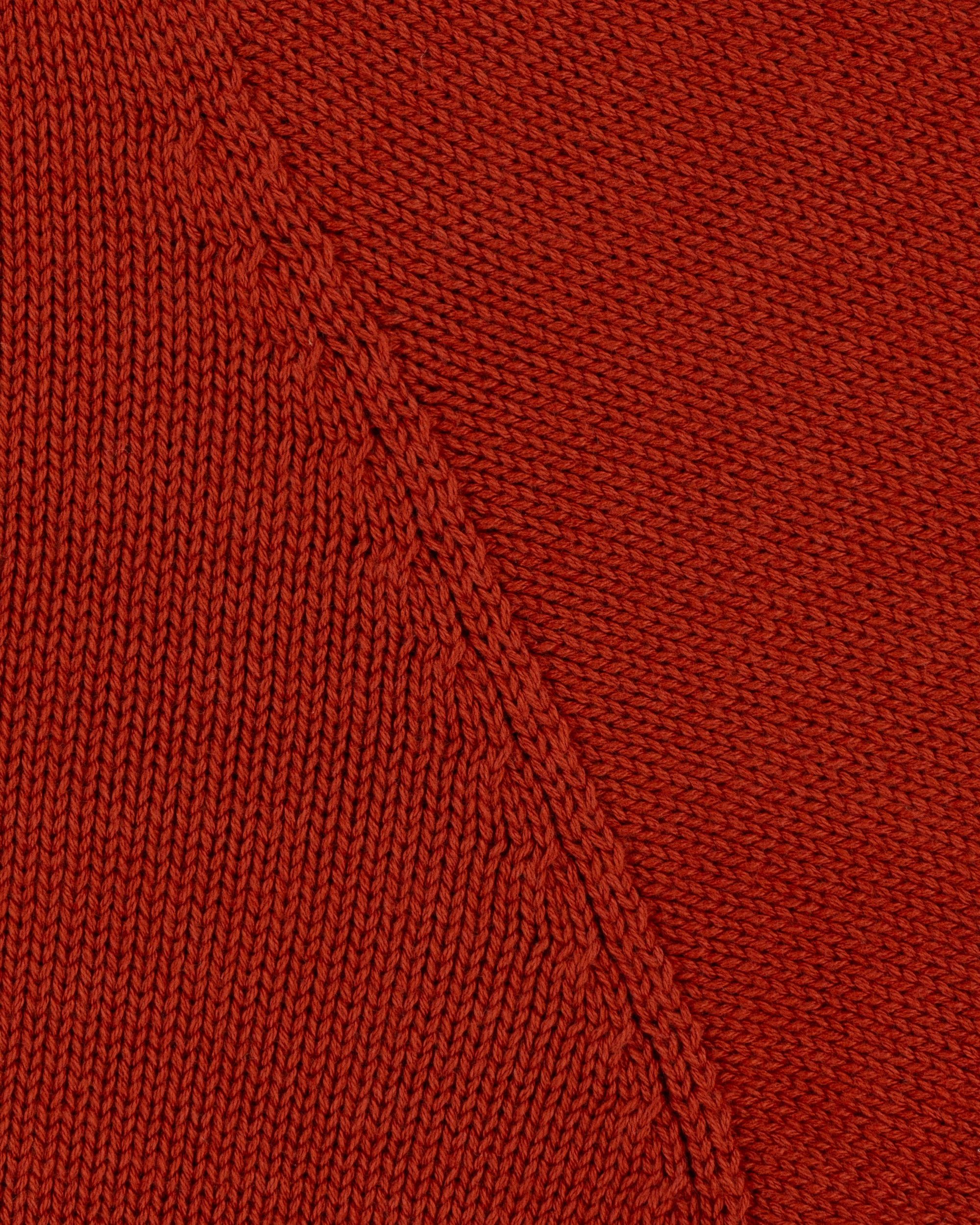 Cotton Crew Neck Sweater - Terracotta