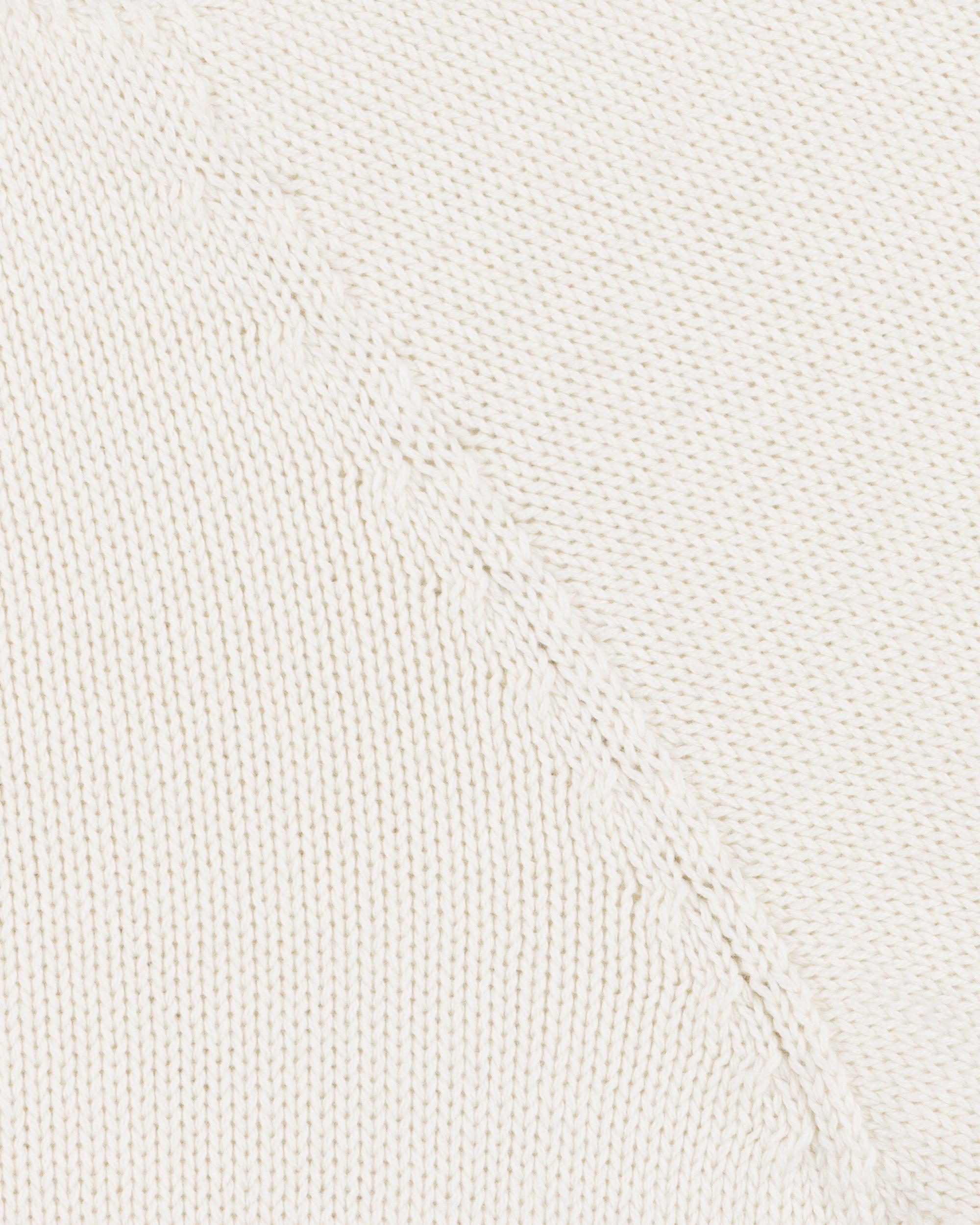 Cotton Crew Neck Sweater - Ecru