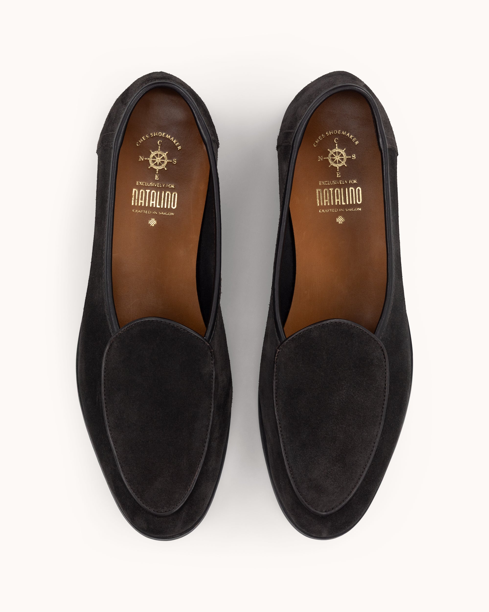 Natalino x CNES Belgian Loafer - Dark Brown Suede
