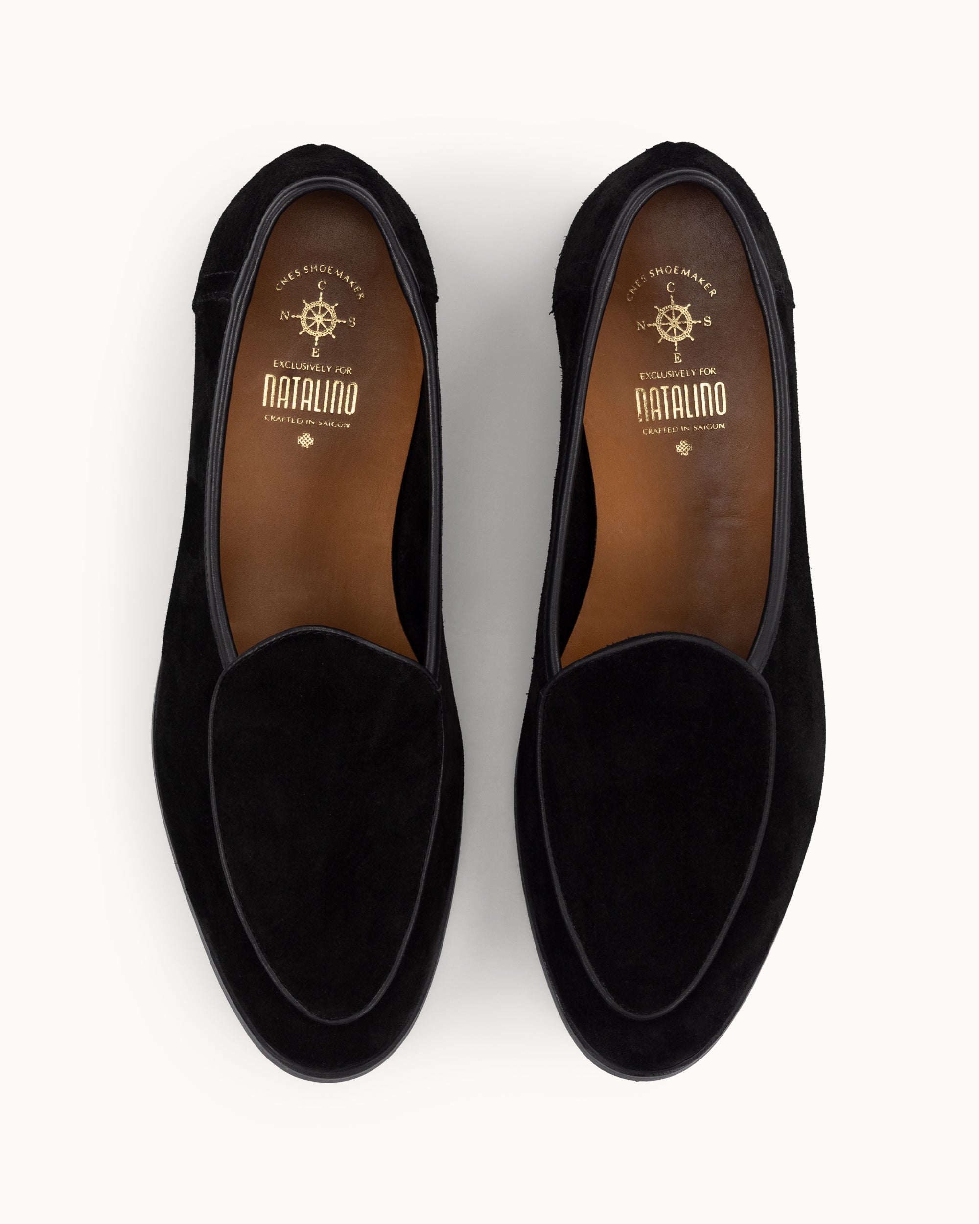 Natalino x CNES Belgian Loafer - Black Suede