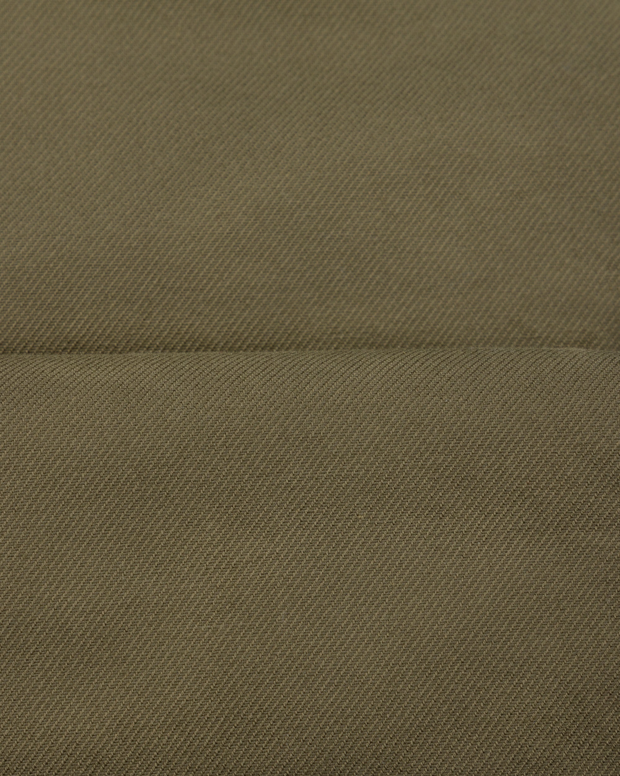 High Rise Japanese Fatigue Pant - Army Green Cotton Twill