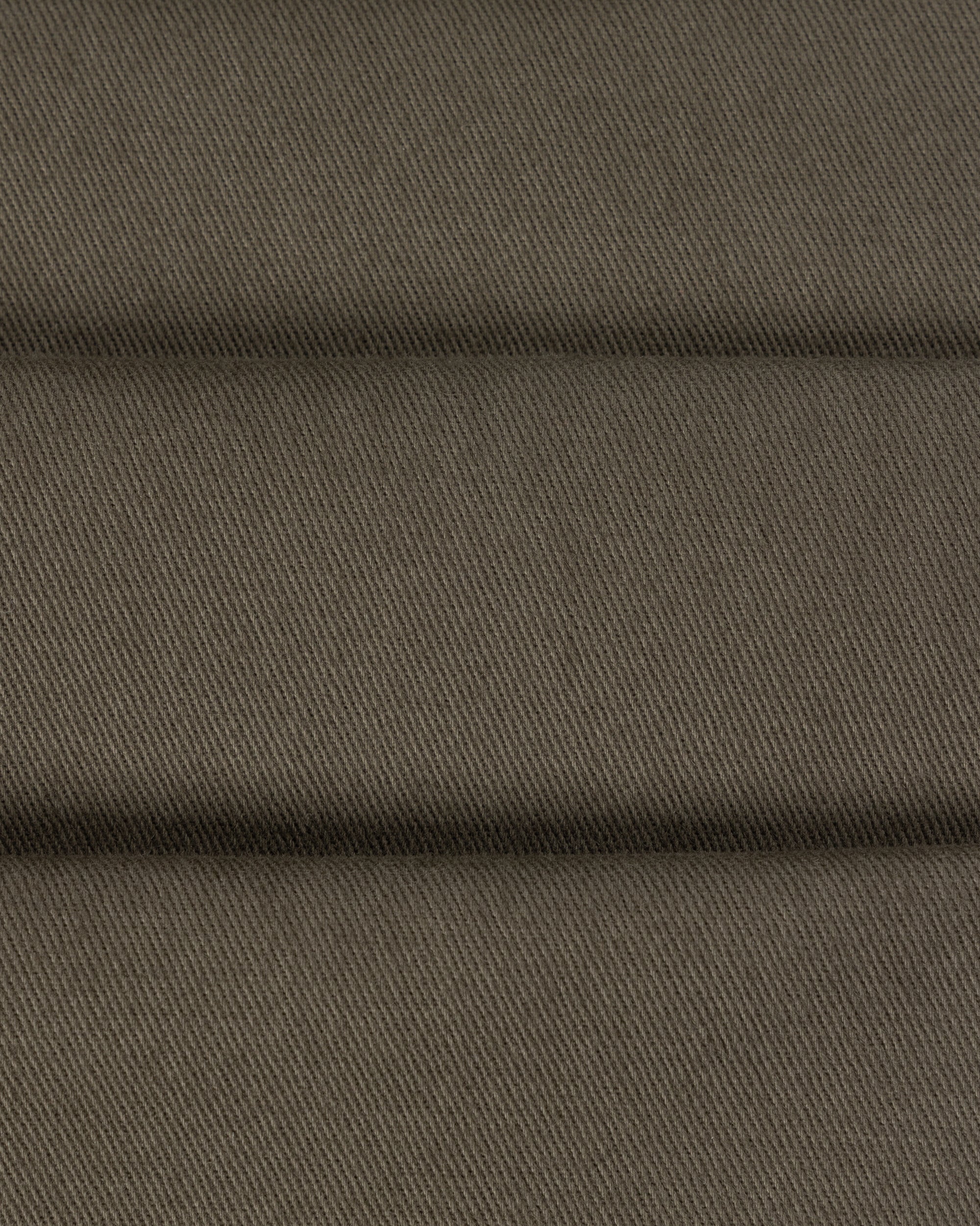 Classic Pleated Trouser - Olive Brushed Cotton