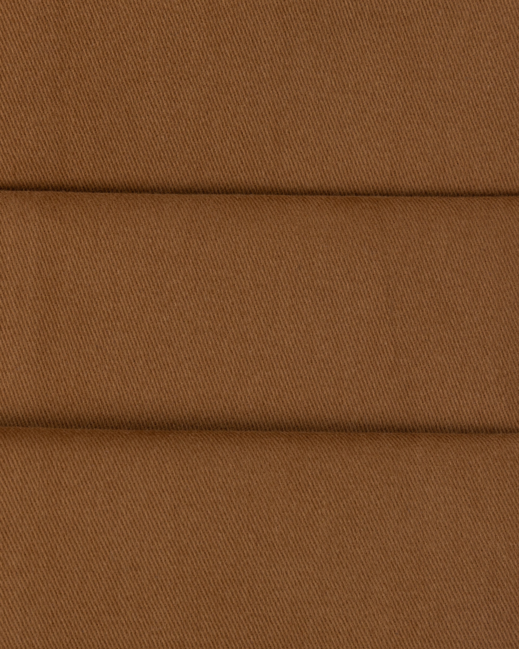 Classic Pleated Trouser - Tan Brushed Cotton