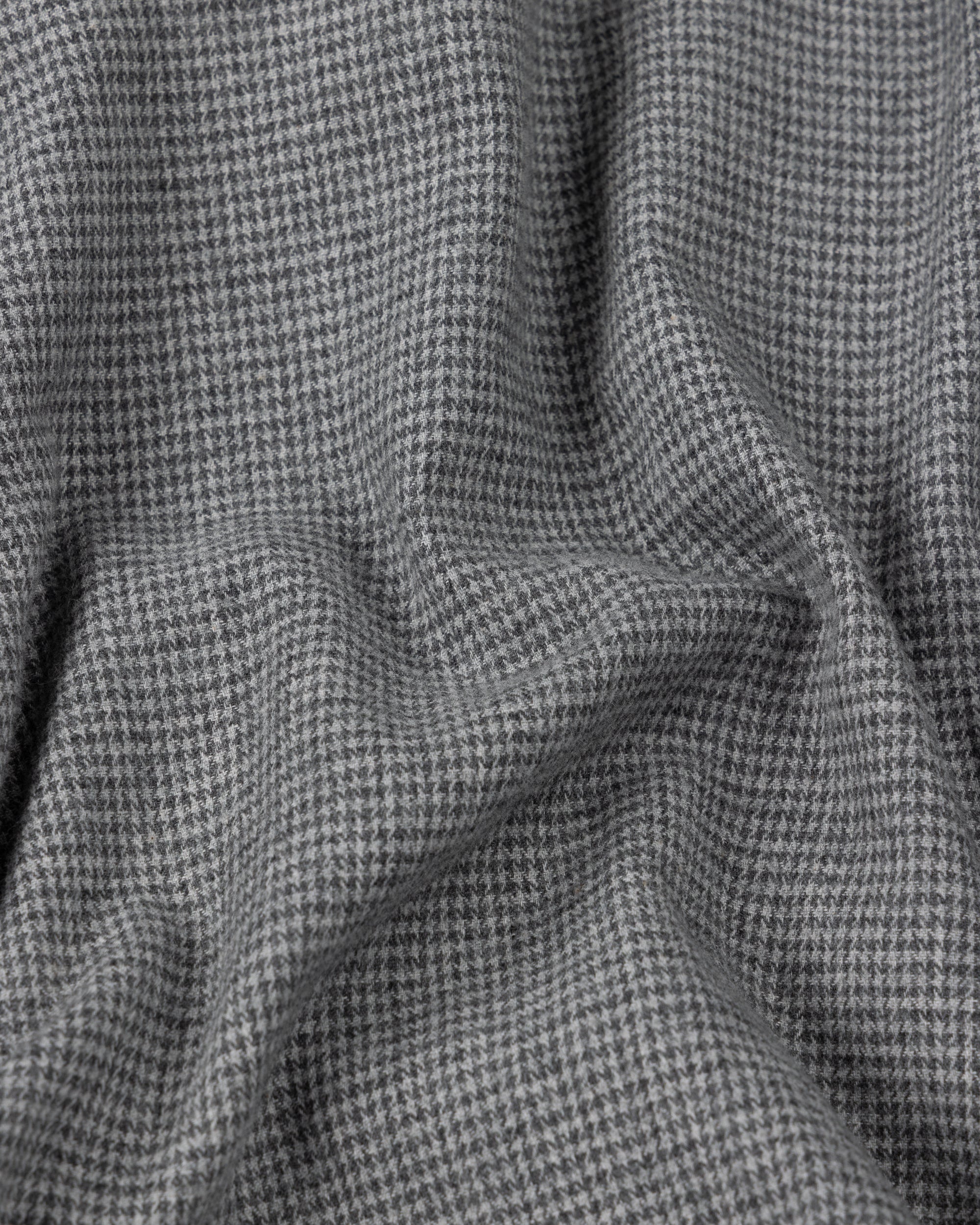 Overshirt - Grey Houndstooth Cotton