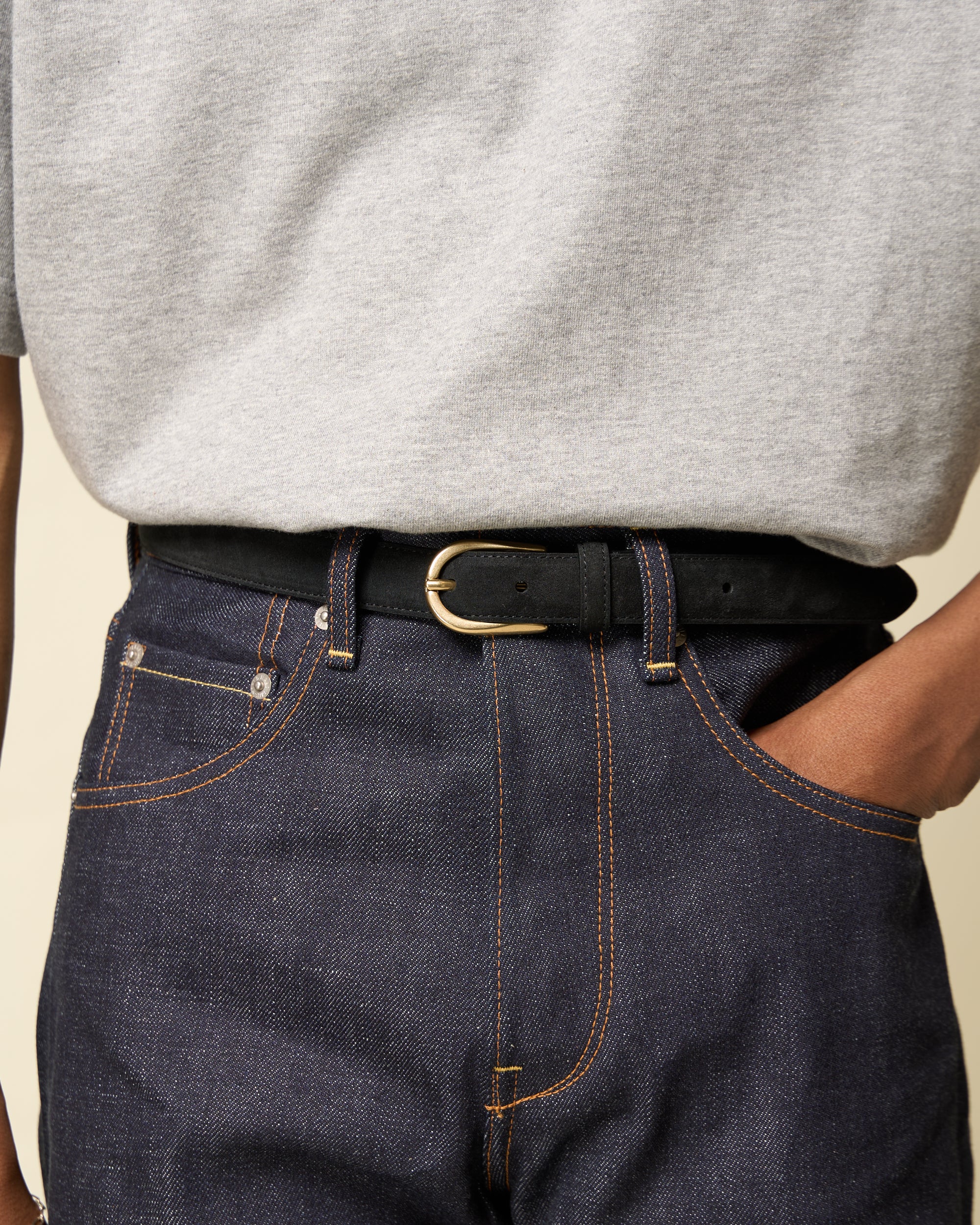 Belt - Black Suede