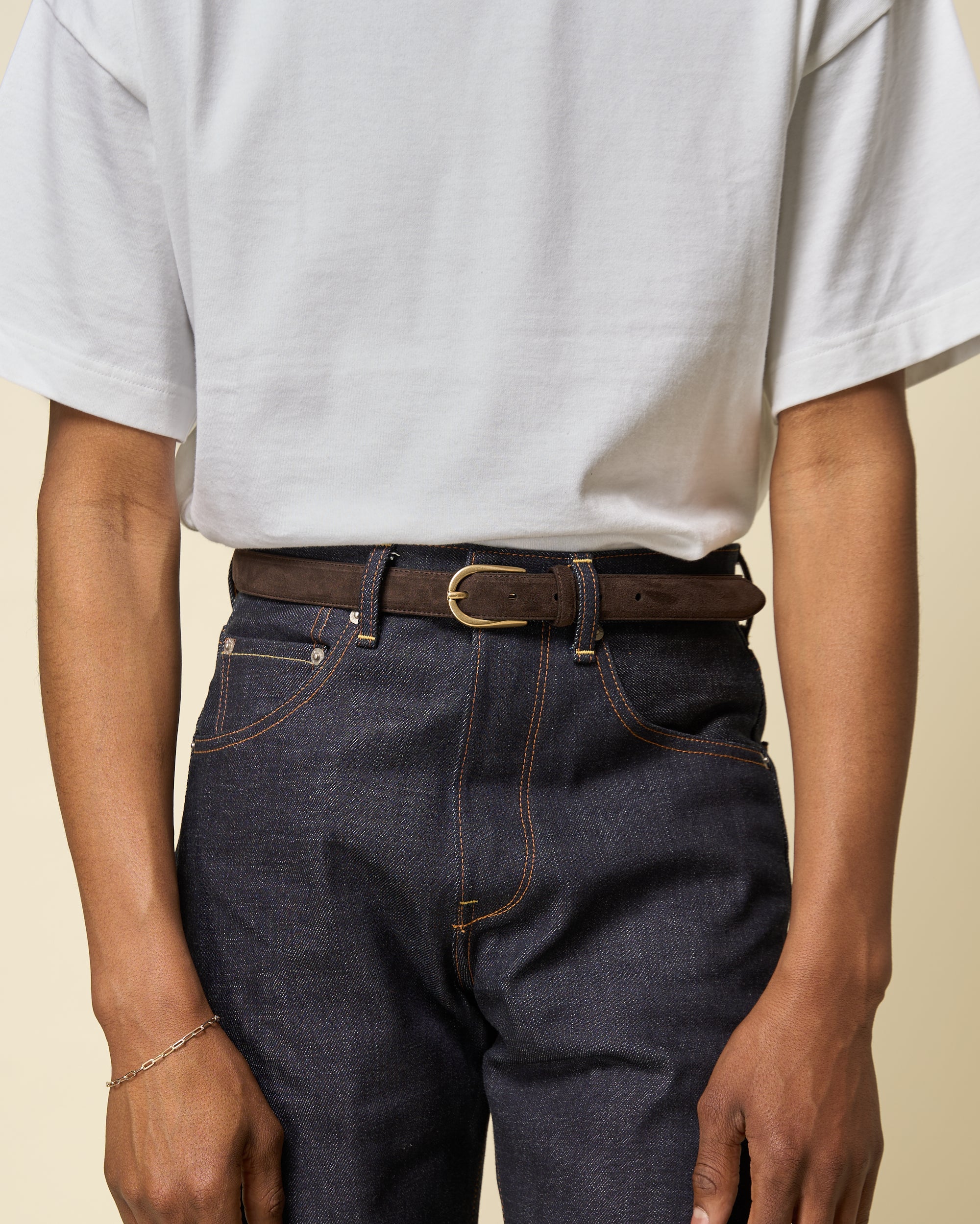 Belt - Brown Suede