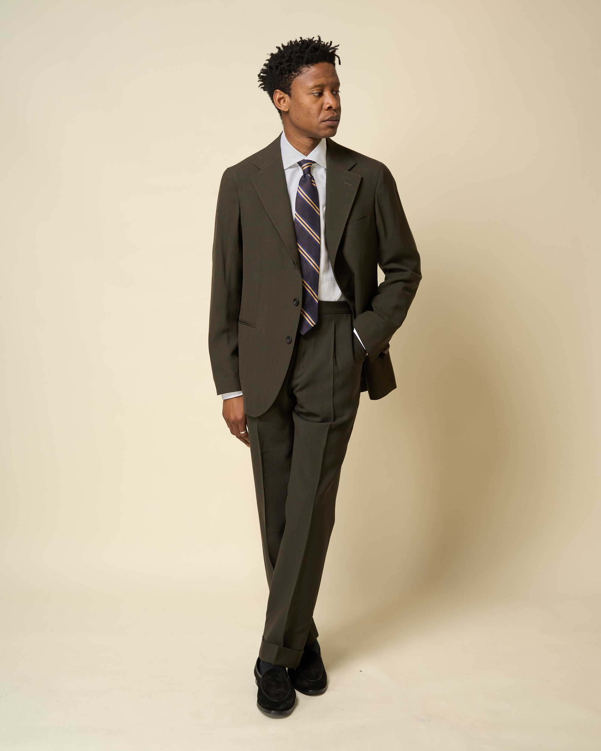 Sport Jacket - Dark Olive Tropical Wool