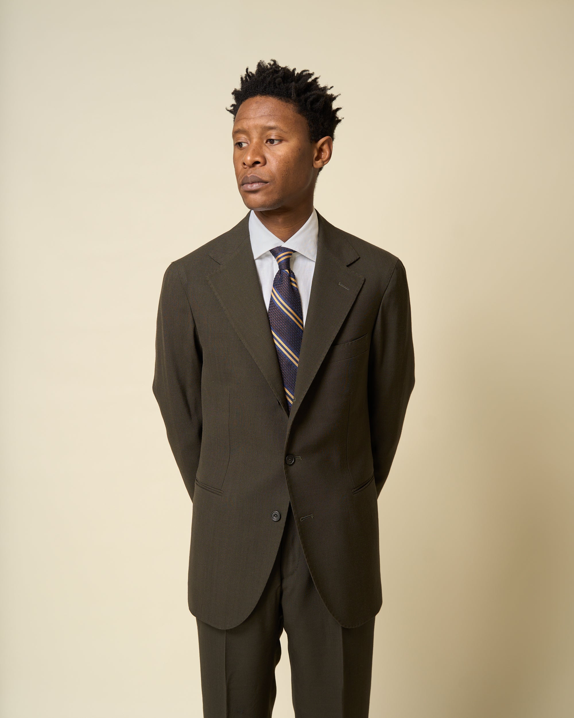 Sport Jacket - Dark Olive Tropical Wool