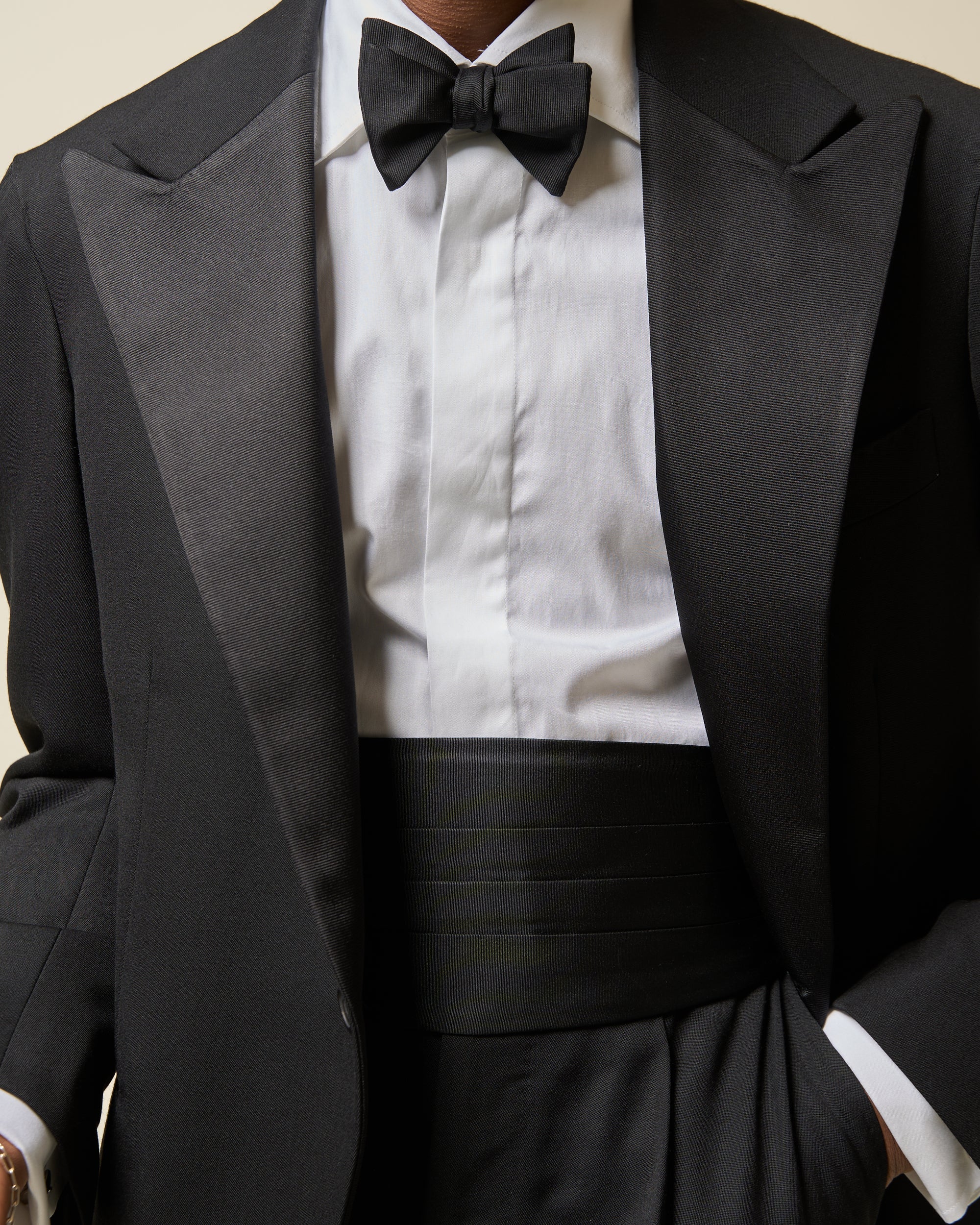 Dinner Shirt - White Cotton Poplin