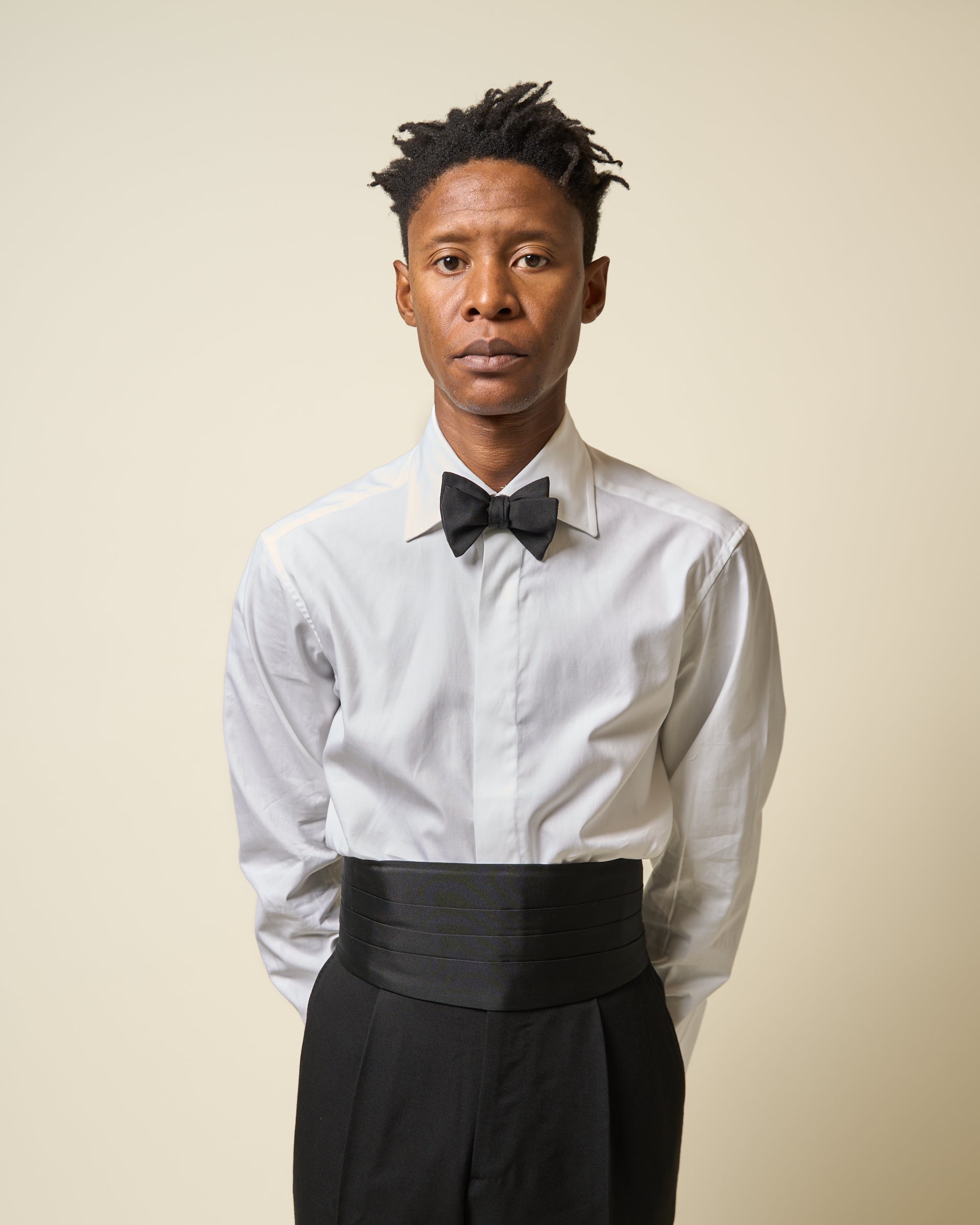 Dinner Shirt - White Cotton Poplin