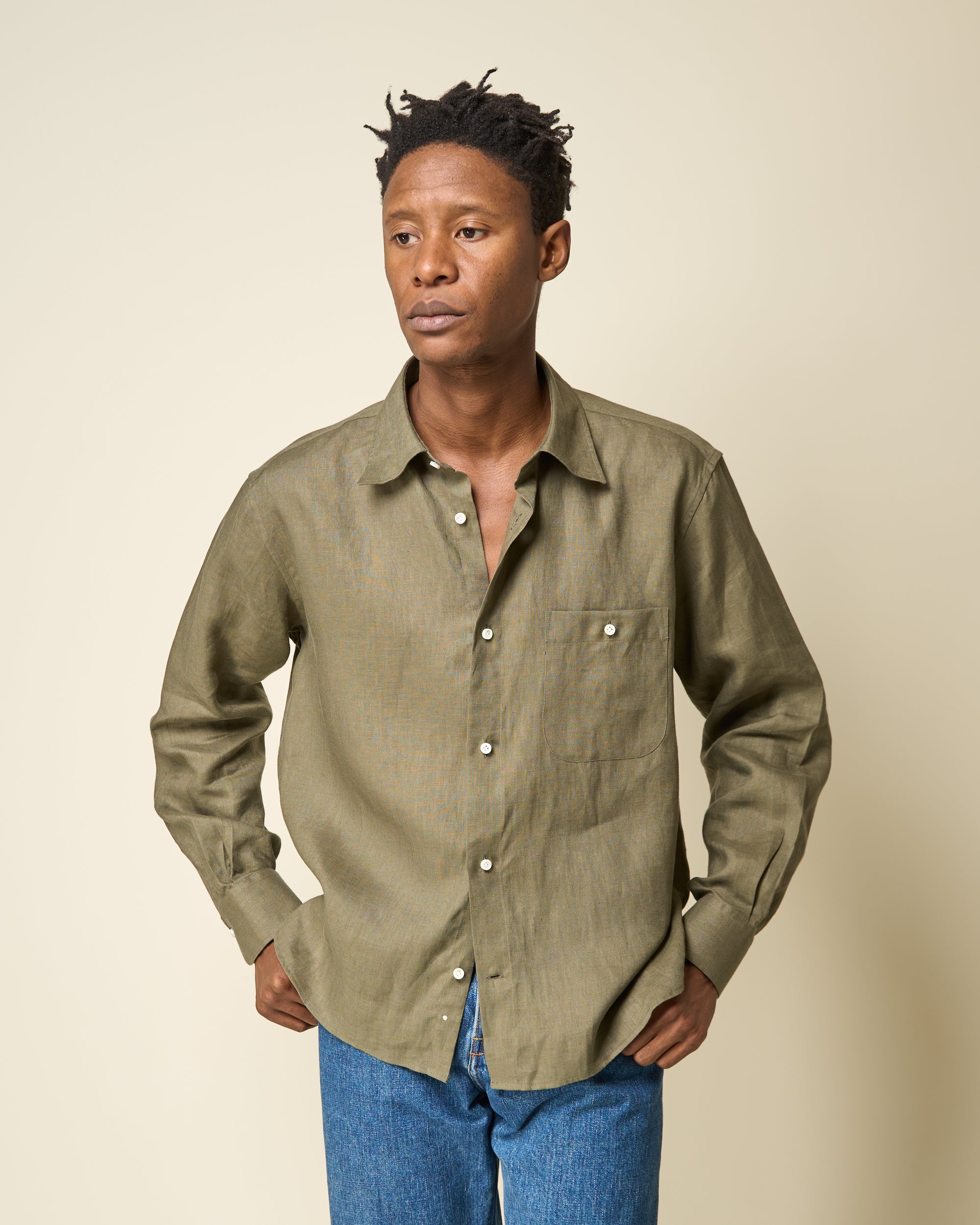 Off-Duty Shirt - Military Linen