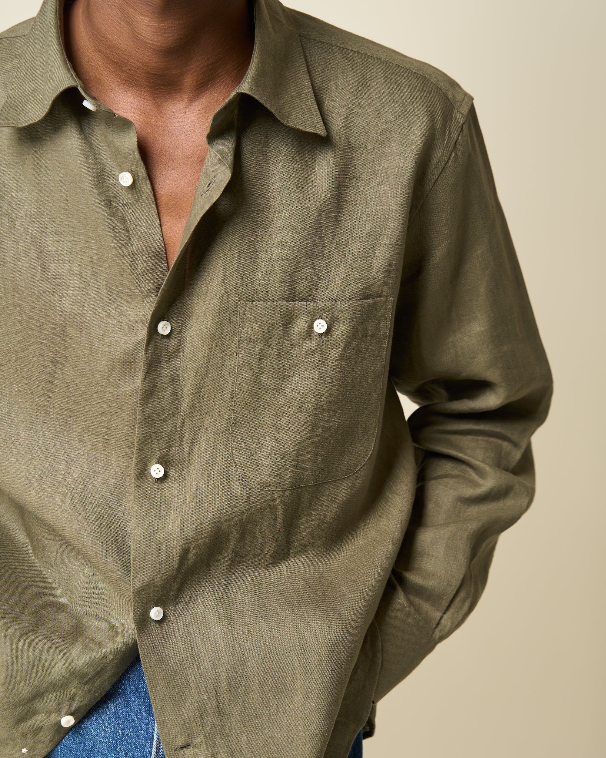 Off-Duty Shirt - Military Linen