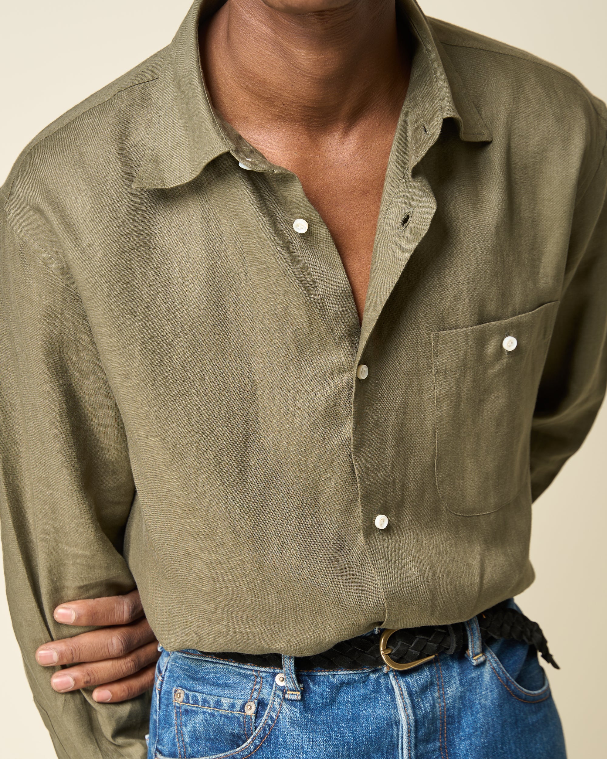 Off-Duty Shirt - Military Linen