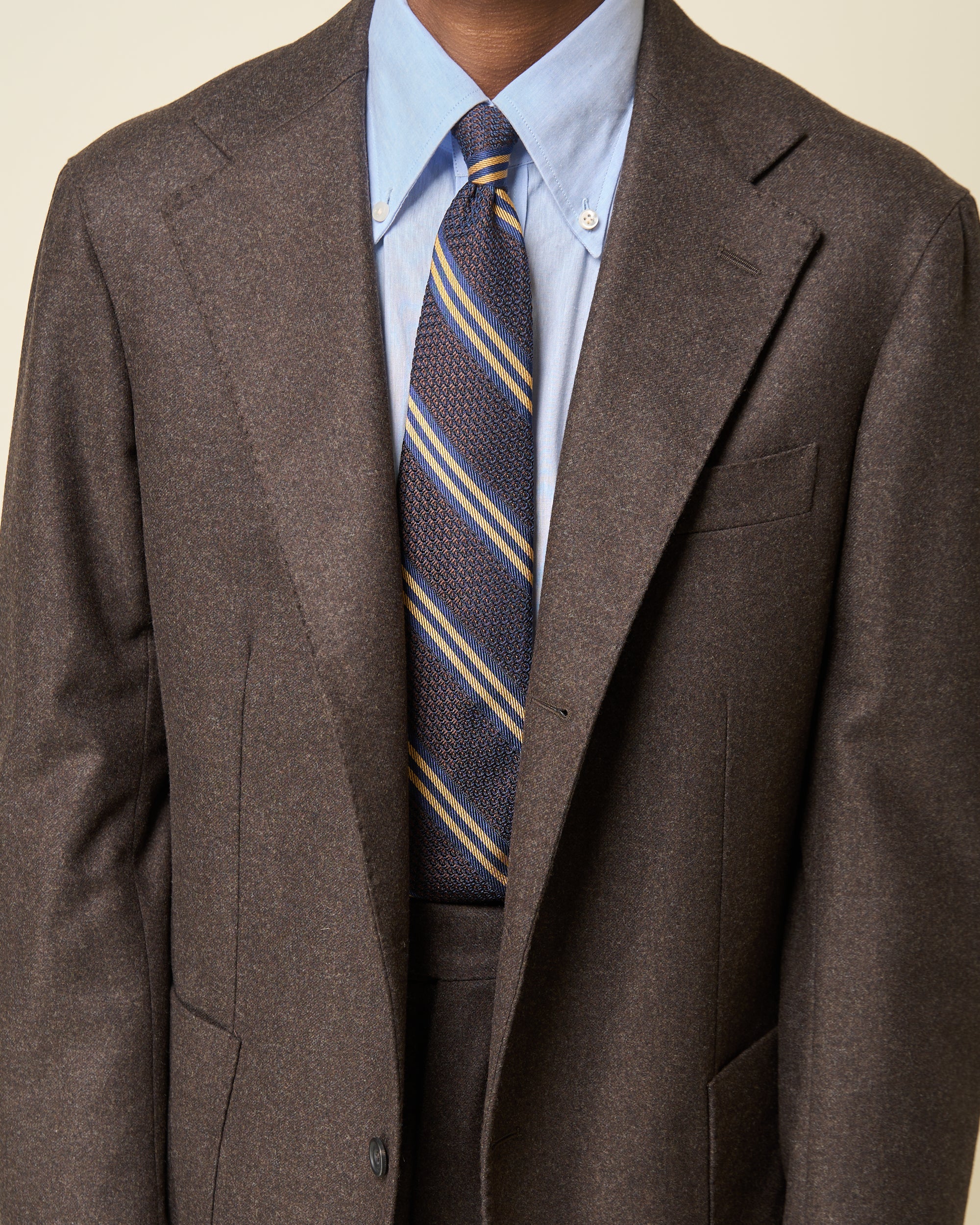 Sport Jacket - Brown Woollen Flannel