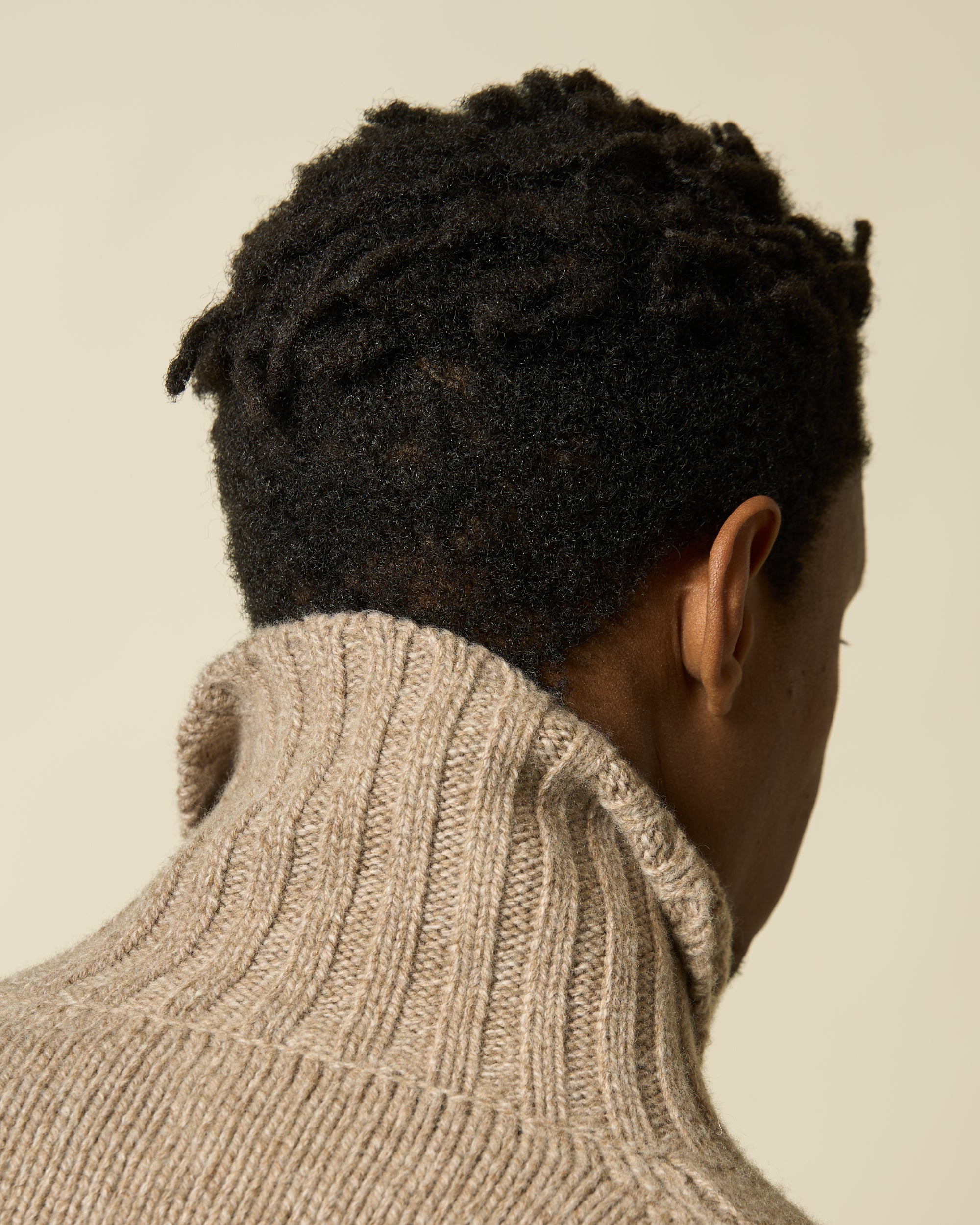 Funnel Neck Sweater - Oatmeal