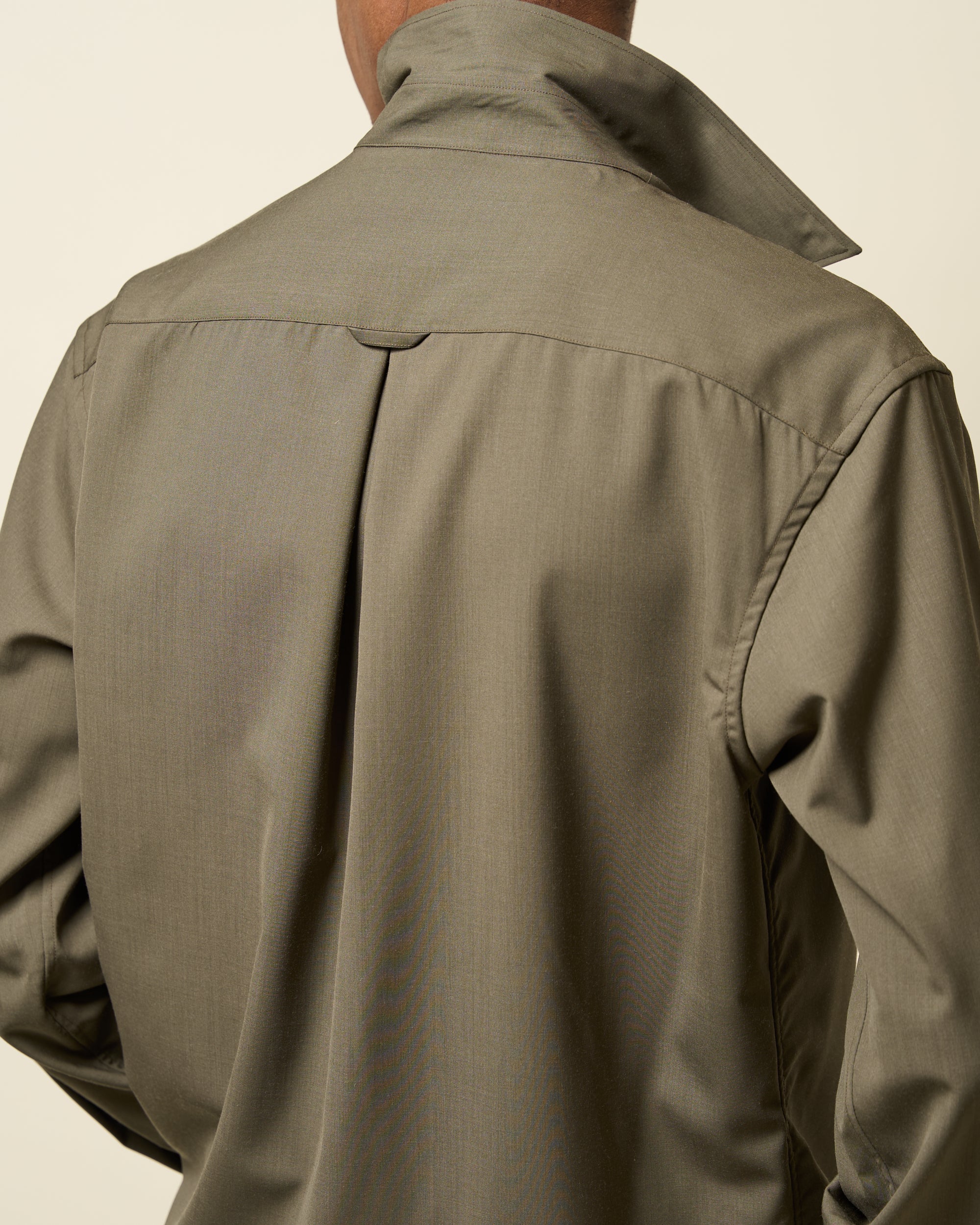 Off-Duty Shirt - Military Green Wool