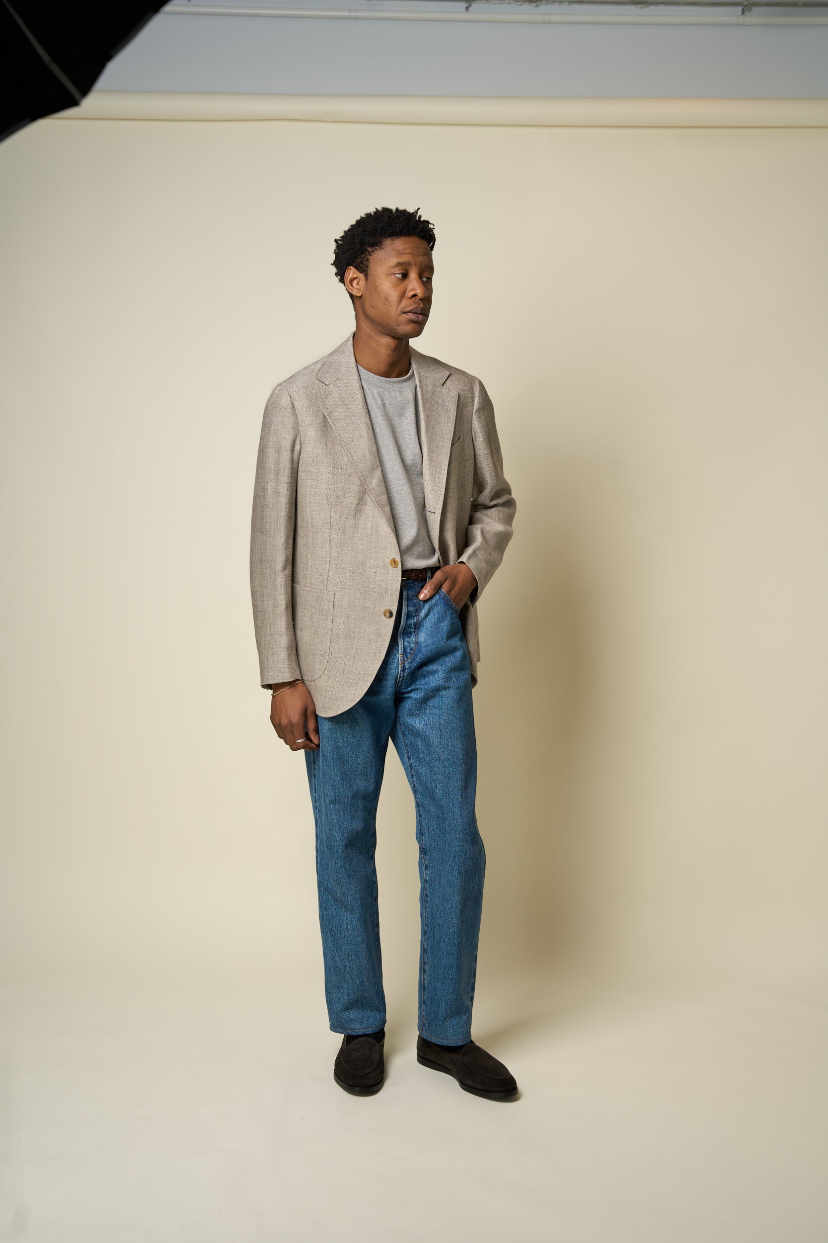 Sport Jacket - Sandstone Linen Wool