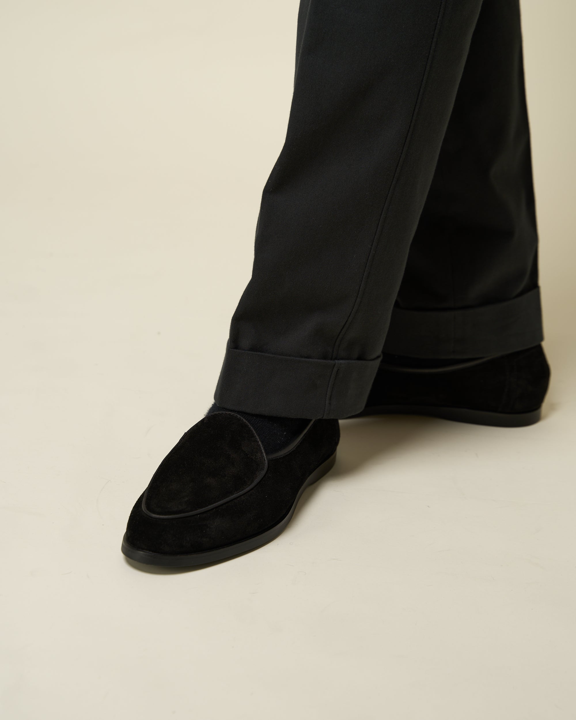 Natalino x CNES Belgian Loafer - Black Suede