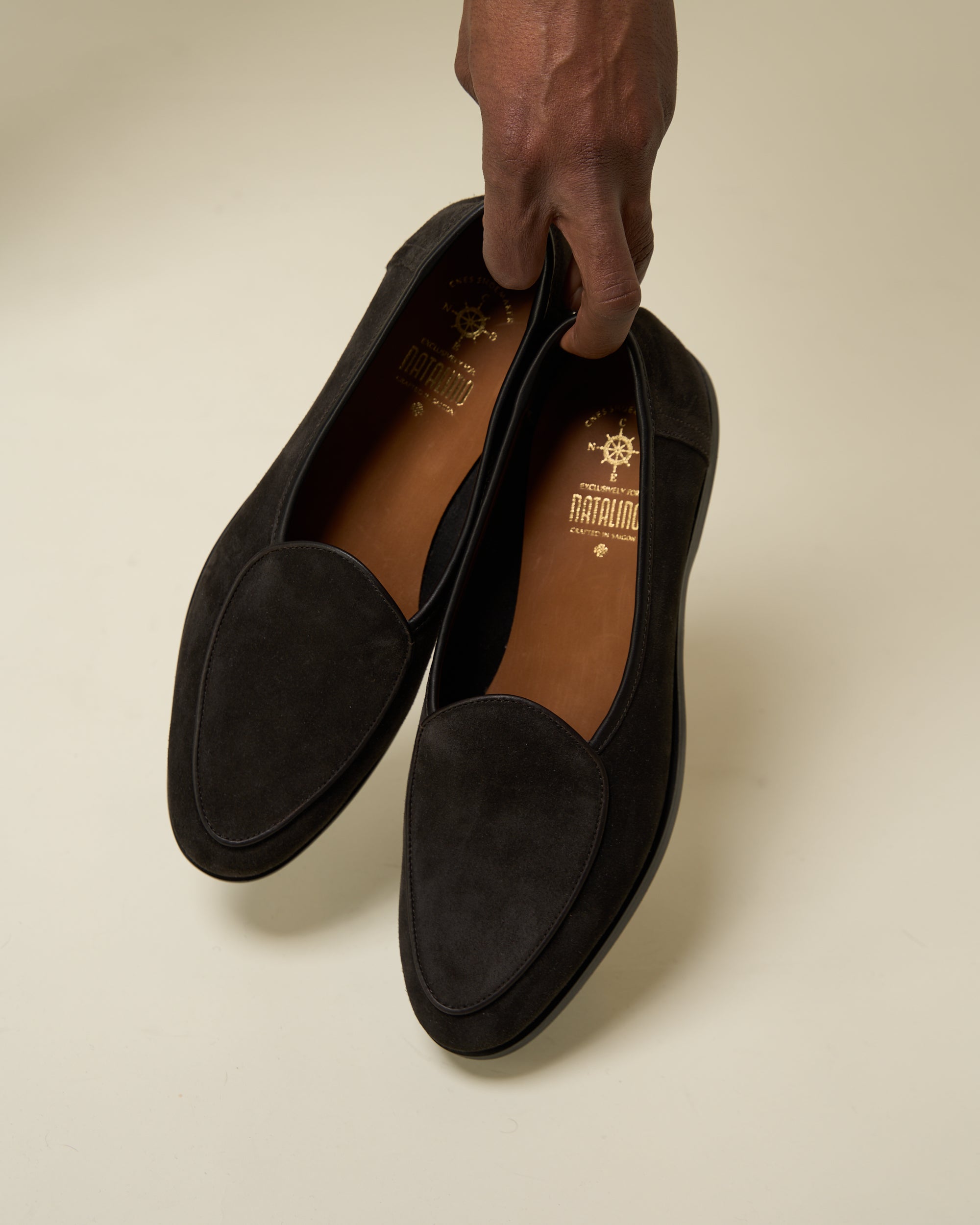 Natalino x CNES Belgian Loafer - Dark Brown Suede