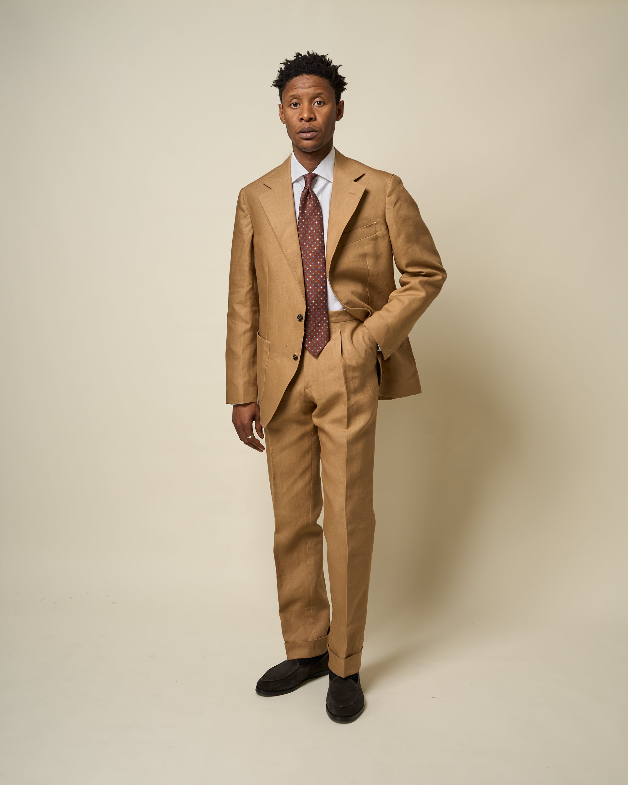 Sport Jacket - Tan Linen