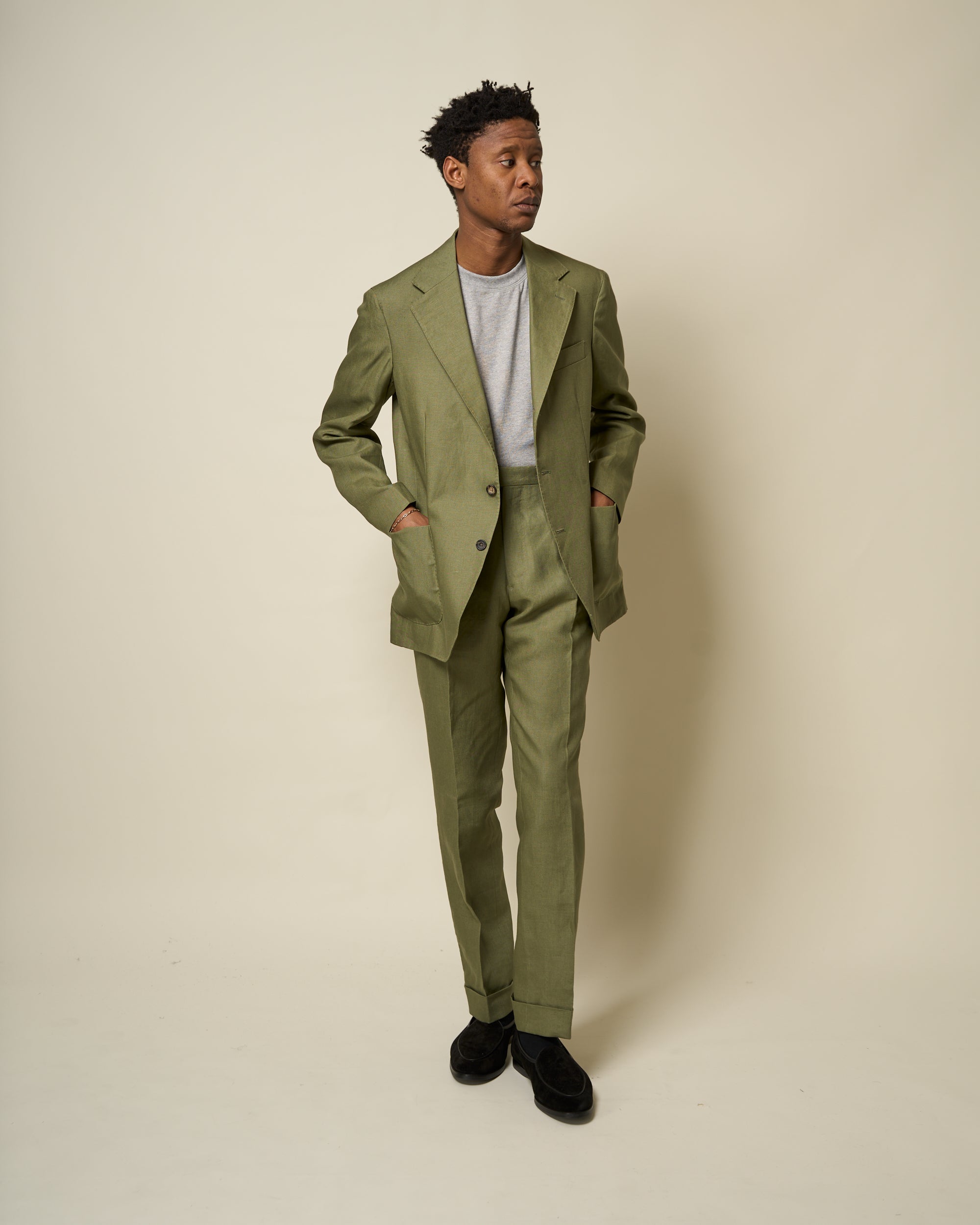 Sport Jacket - Sage Green Linen