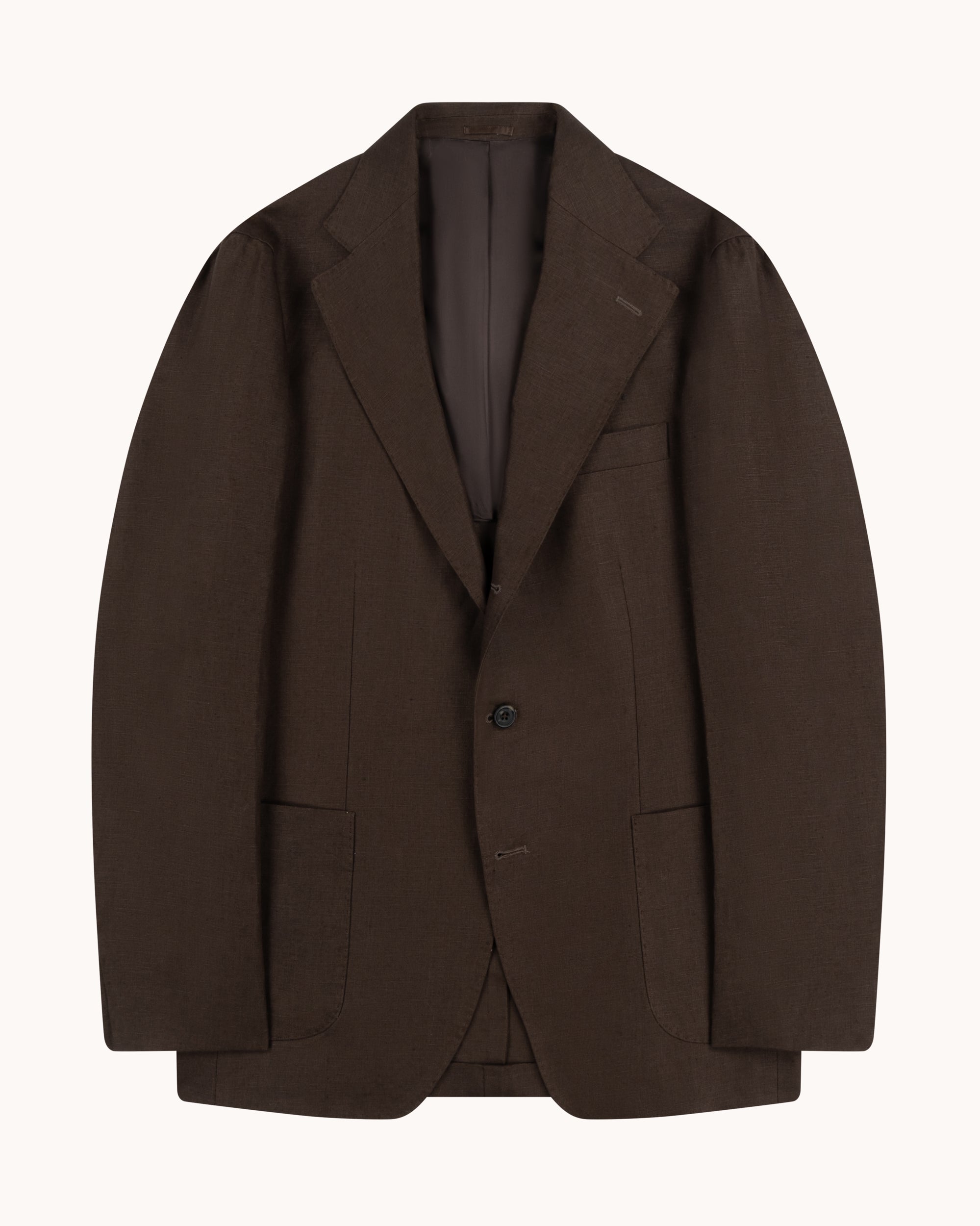 Sport Jacket - Dark Brown Linen