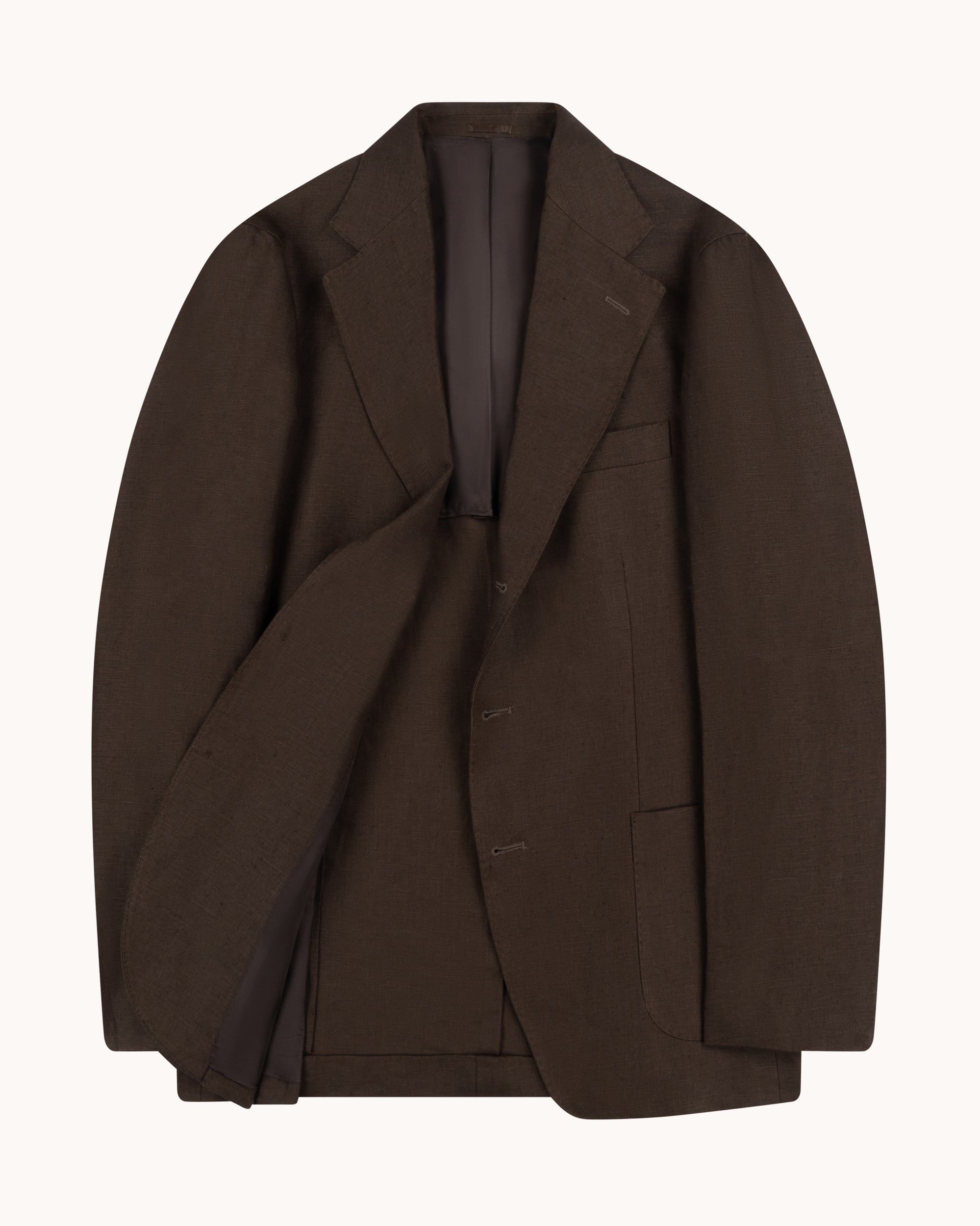 Sport Jacket - Dark Brown Linen