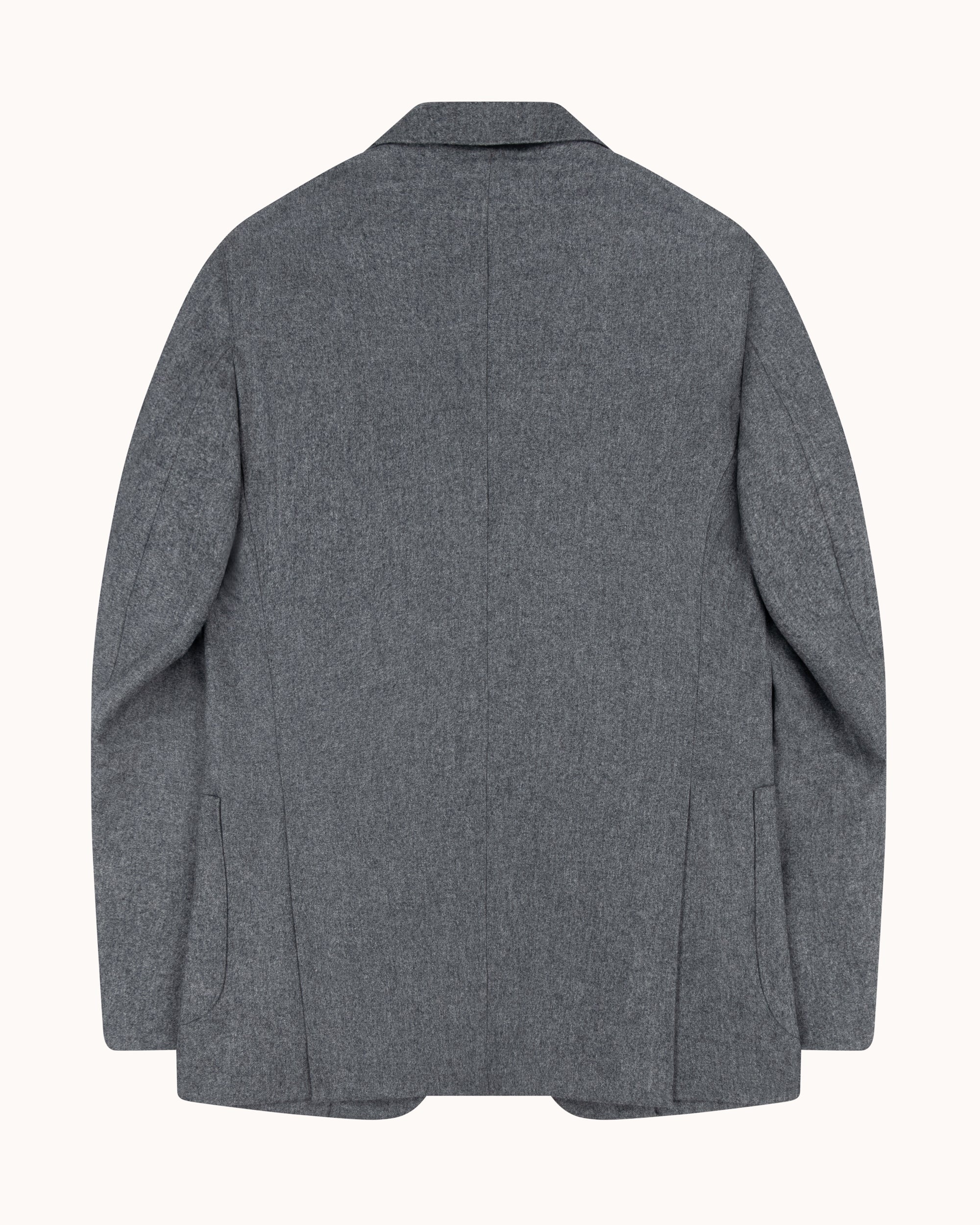 Sport Jacket - Light Grey Woollen Flannel