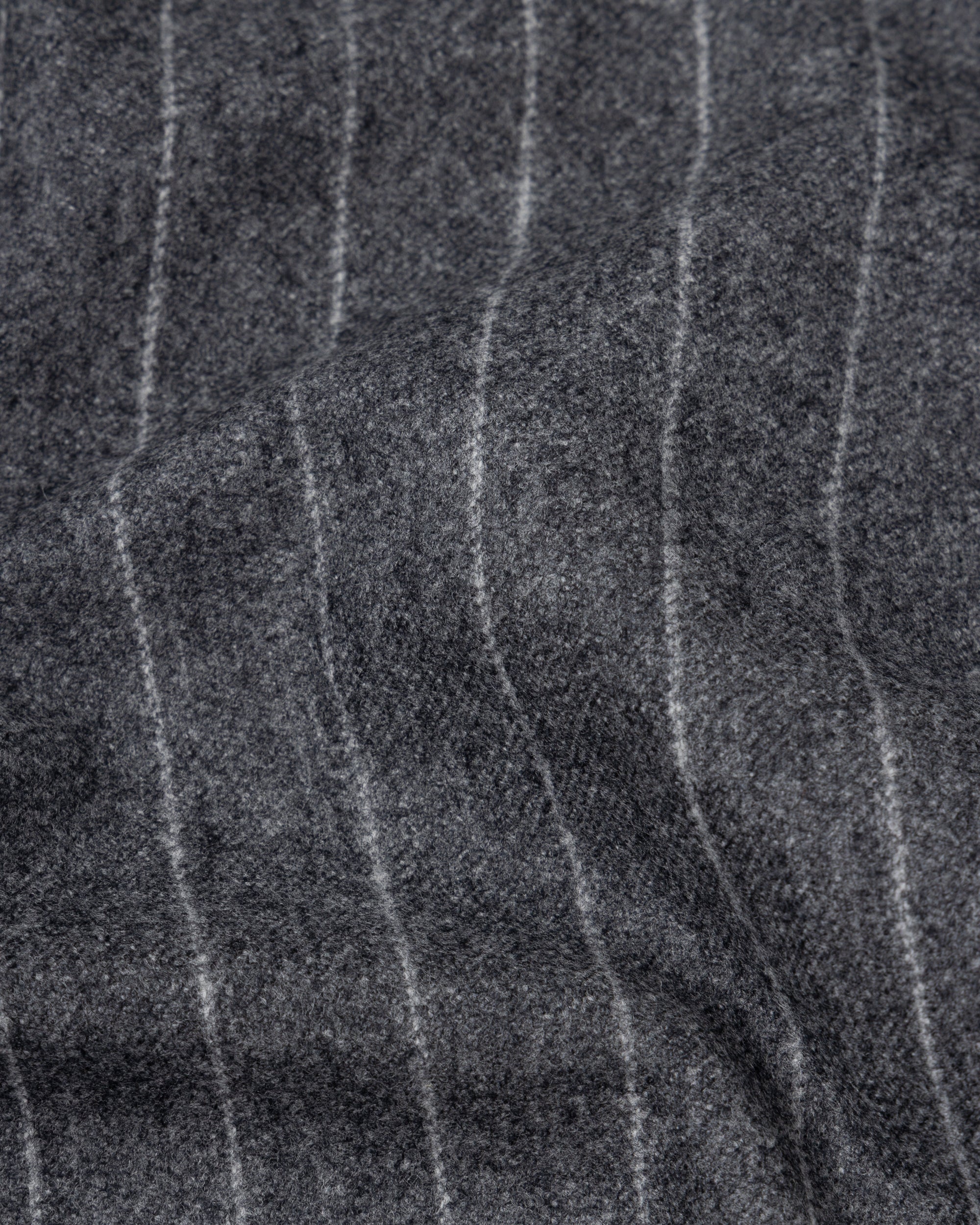 Sport Jacket - Grey Chalk Stripe Woollen Flannel