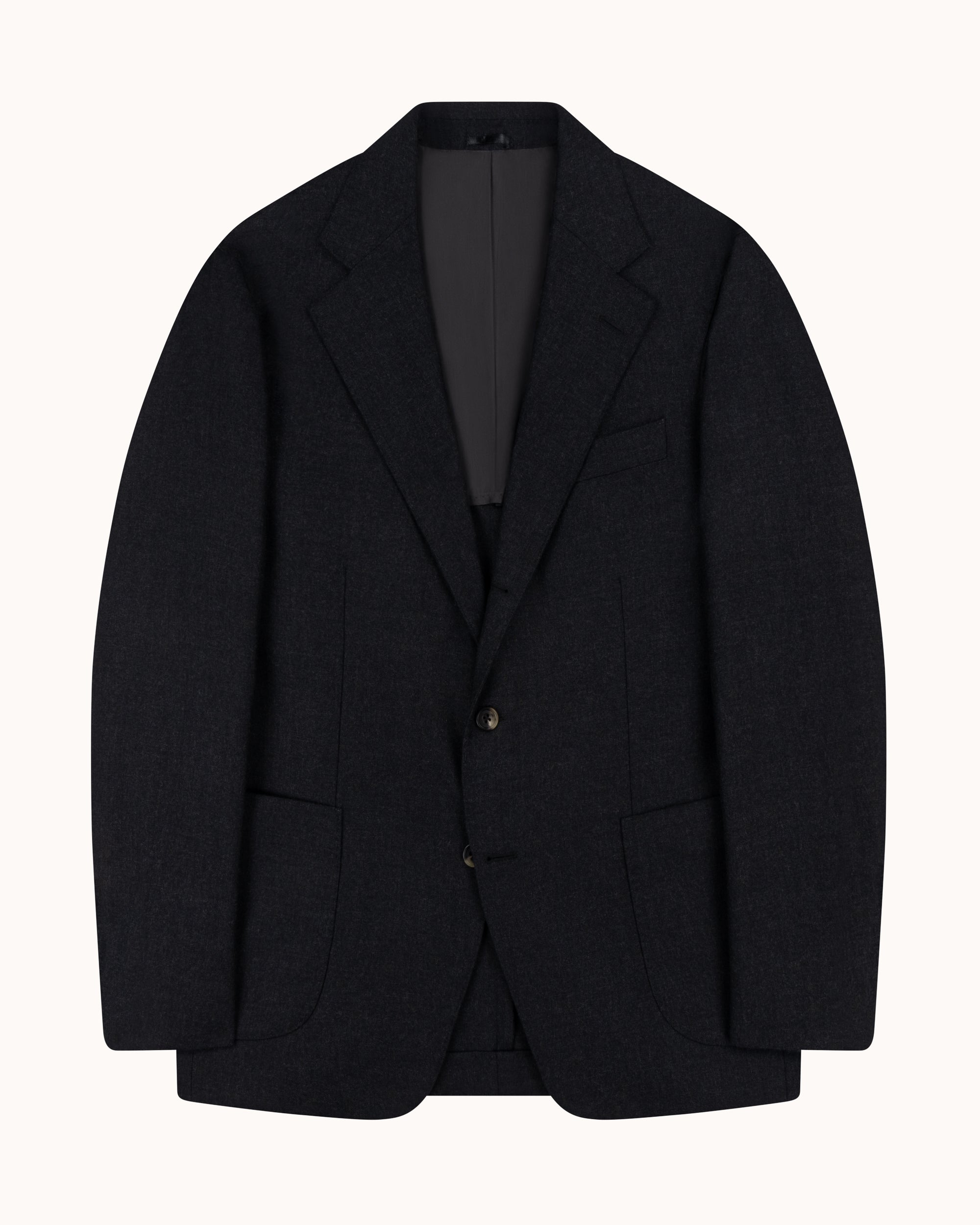 Sport Jacket - Charcoal Grey Twill Wool