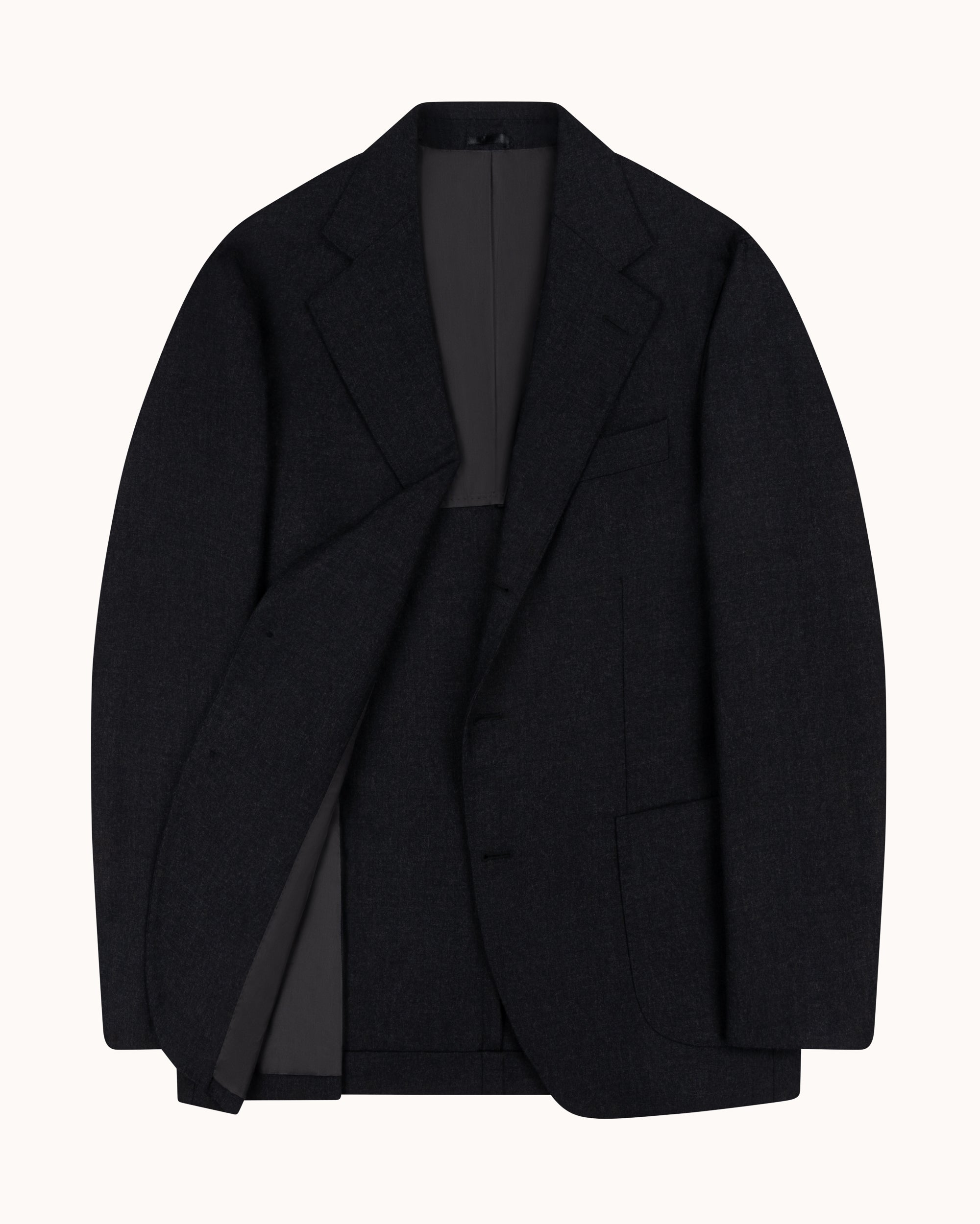 Sport Jacket - Charcoal Grey Twill Wool