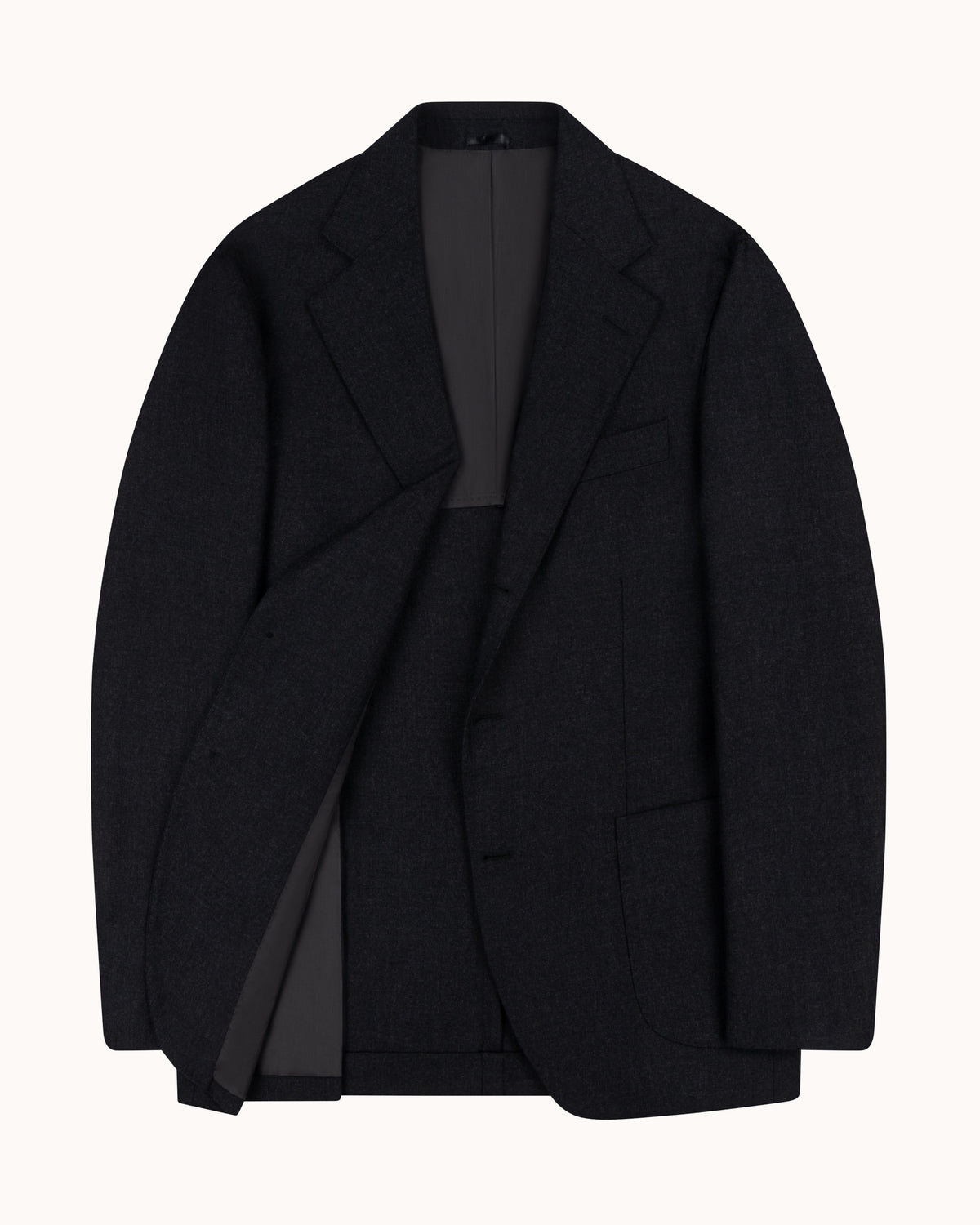 Sport Jacket - Charcoal Grey Twill Wool – Natalino
