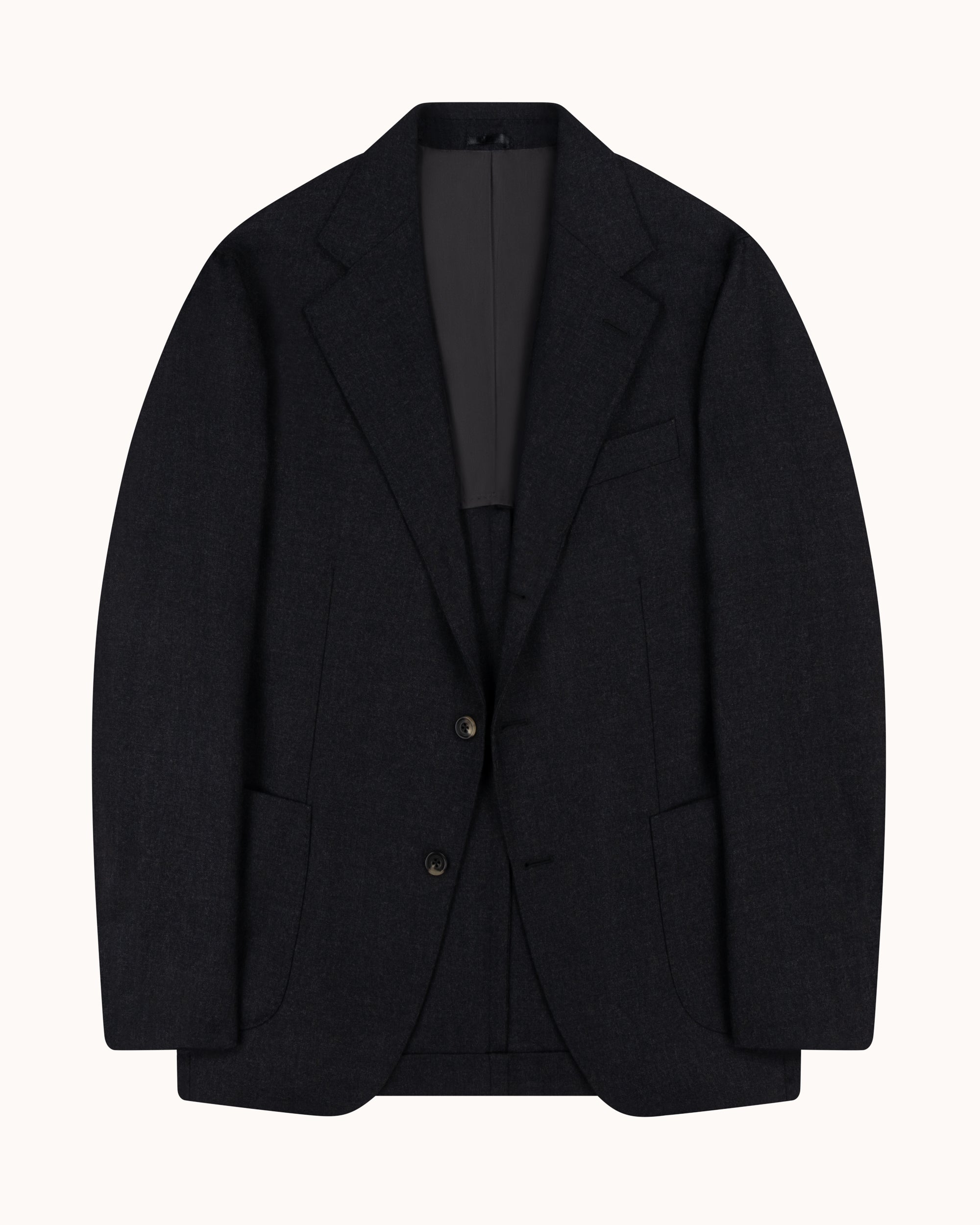 Sport Jacket - Charcoal Grey Twill Wool
