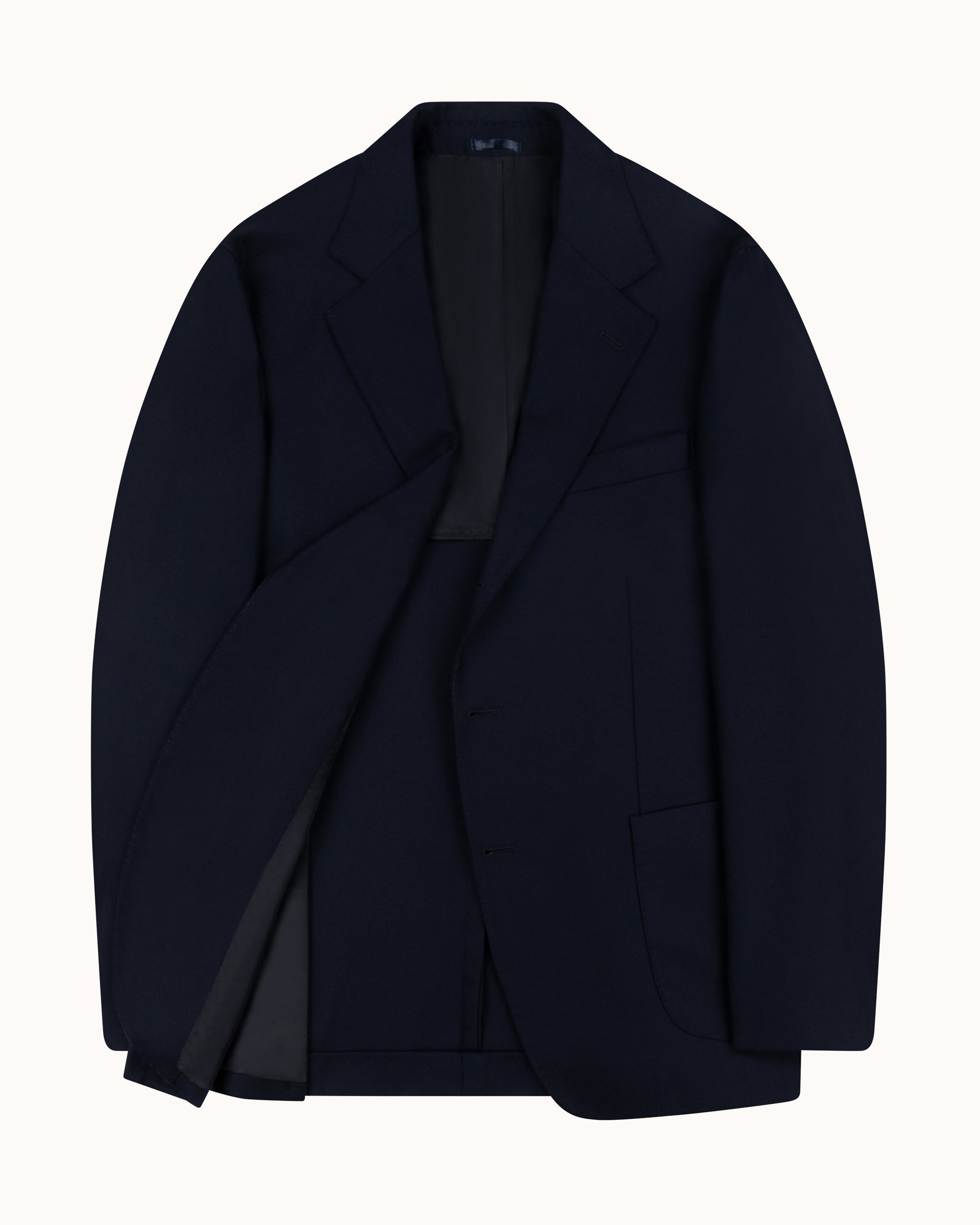 Sport Jacket - Navy Napped Twill Wool