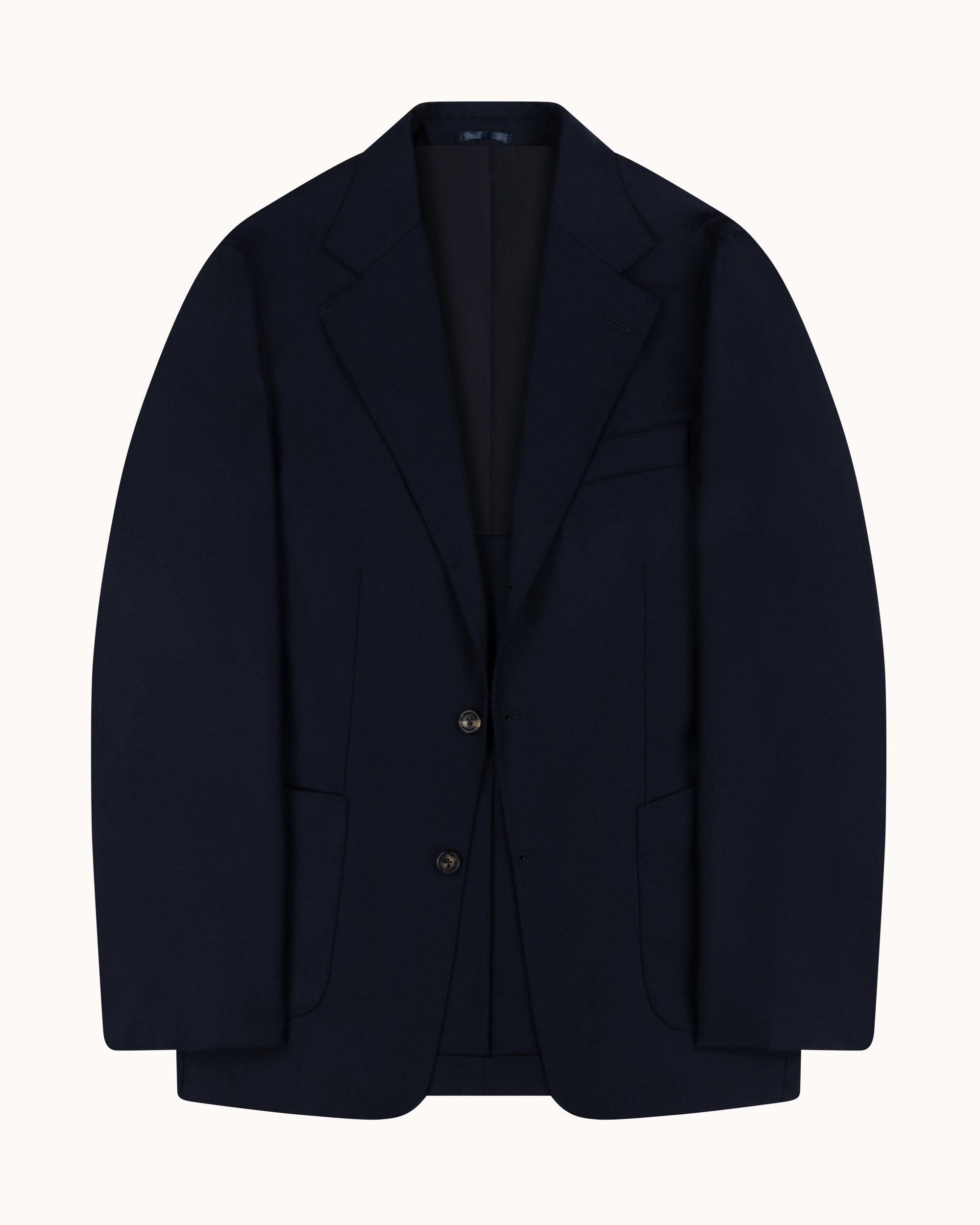 Sport Jacket - Navy Napped Twill Wool