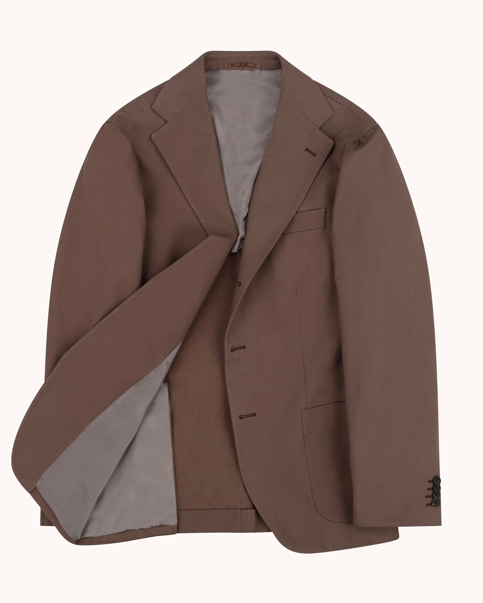 Sport Jacket - Brown Brushed Cotton